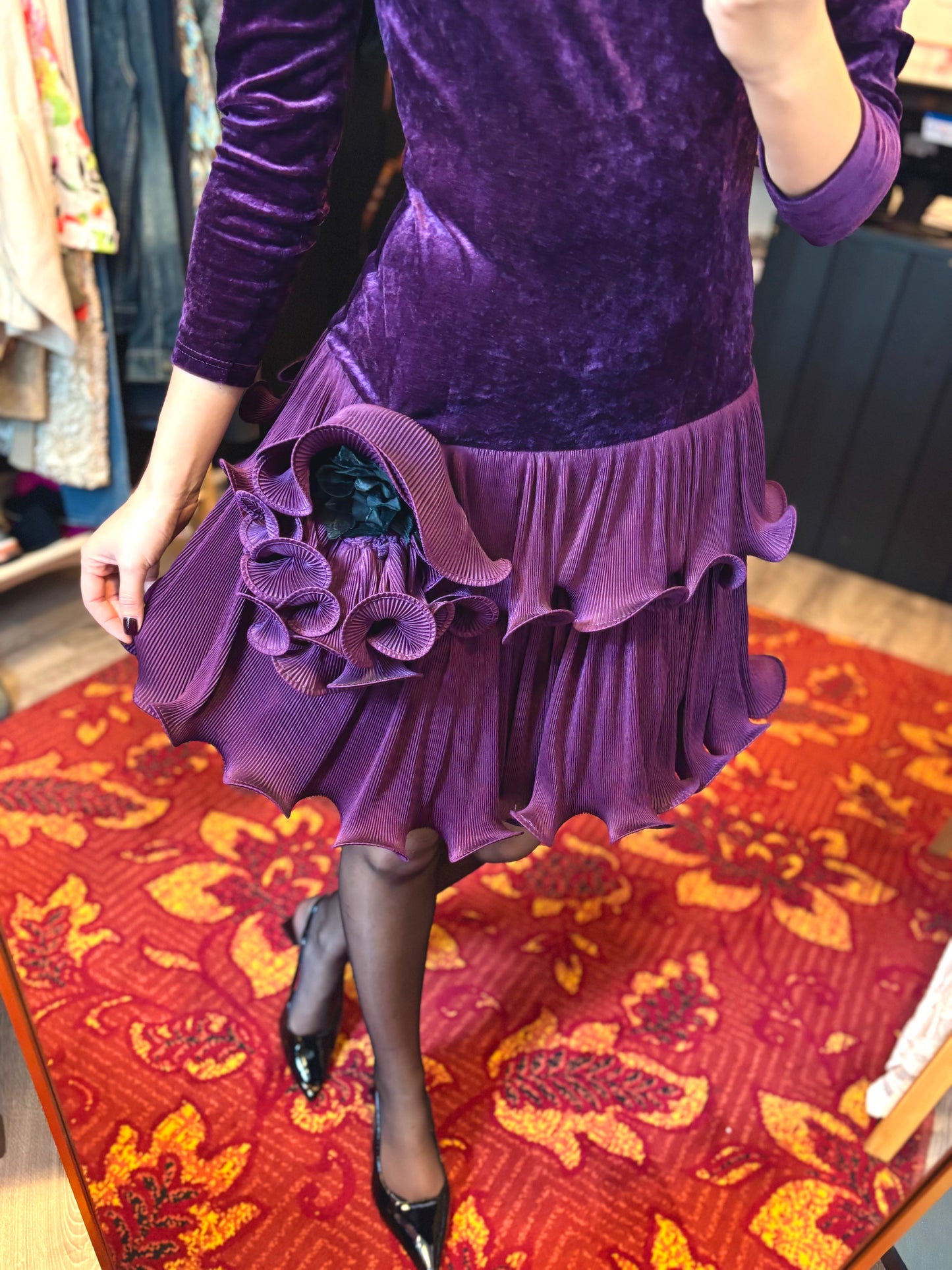 479-1 Radar jurk paars maat 36