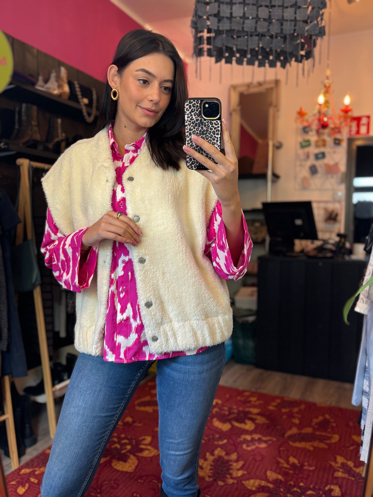 452-97 Anne blue gilet maat XXL