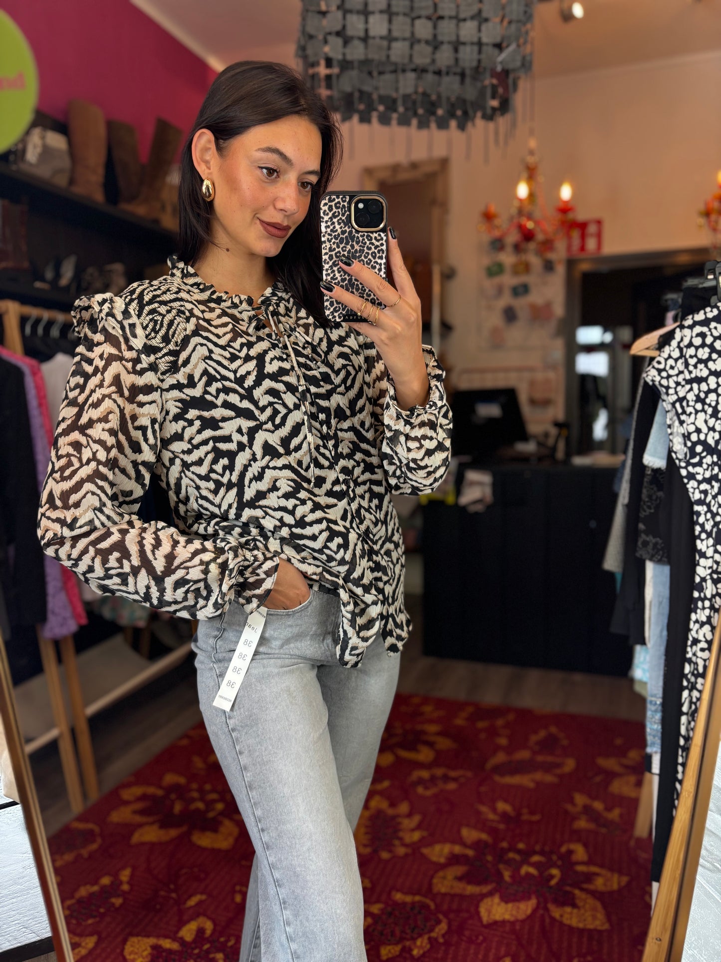 227-442 City life blouse maat L