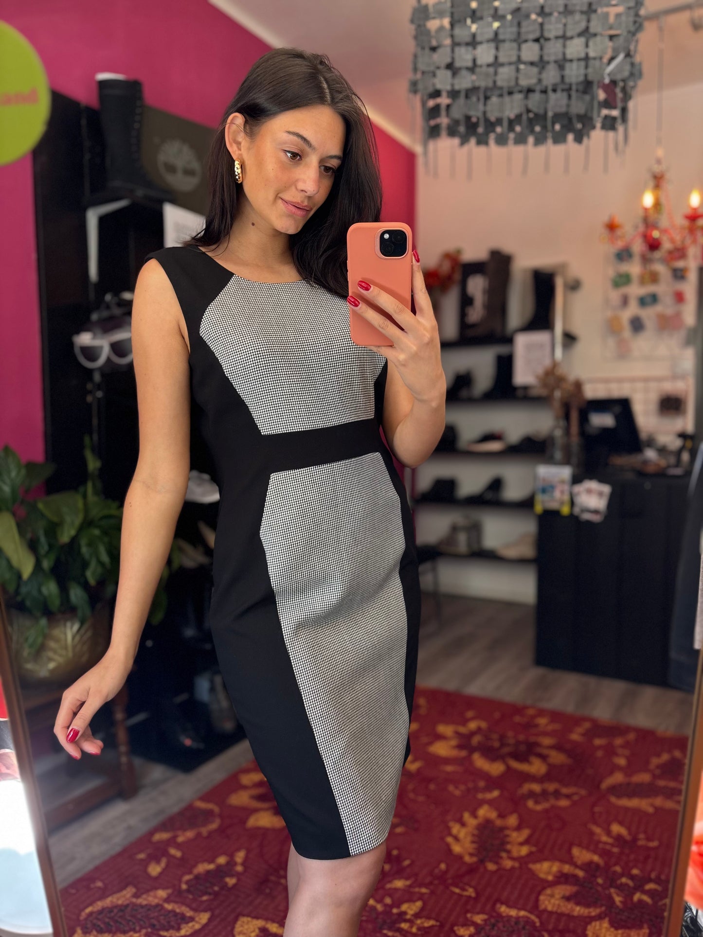 411-56 Calvin Klein jurk maat 8