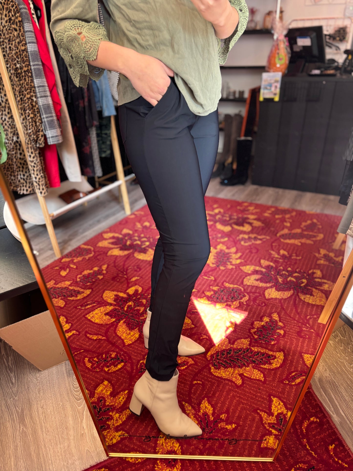 176-112 Simple broek travelstof maat S