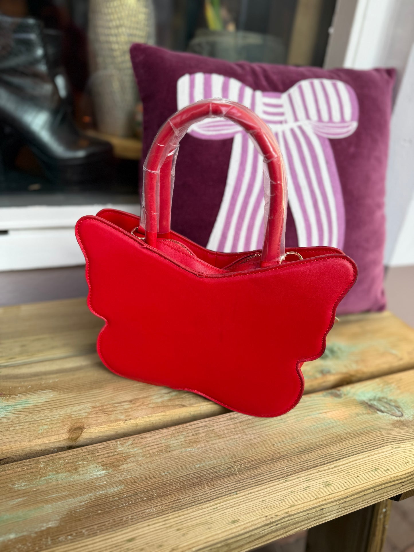 449-9 Rood vlinder tasje