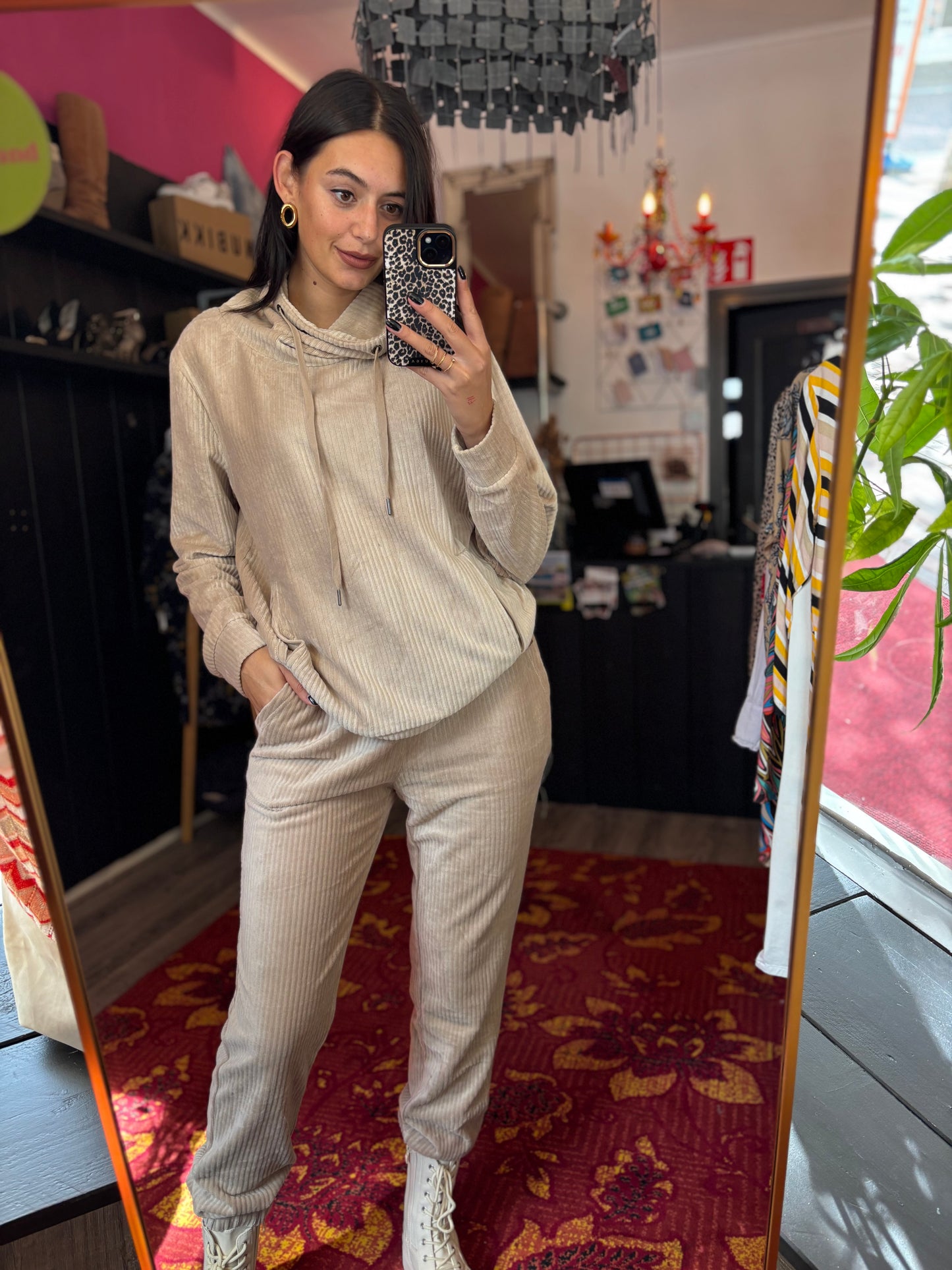 186-142 Gina set badstof maat L