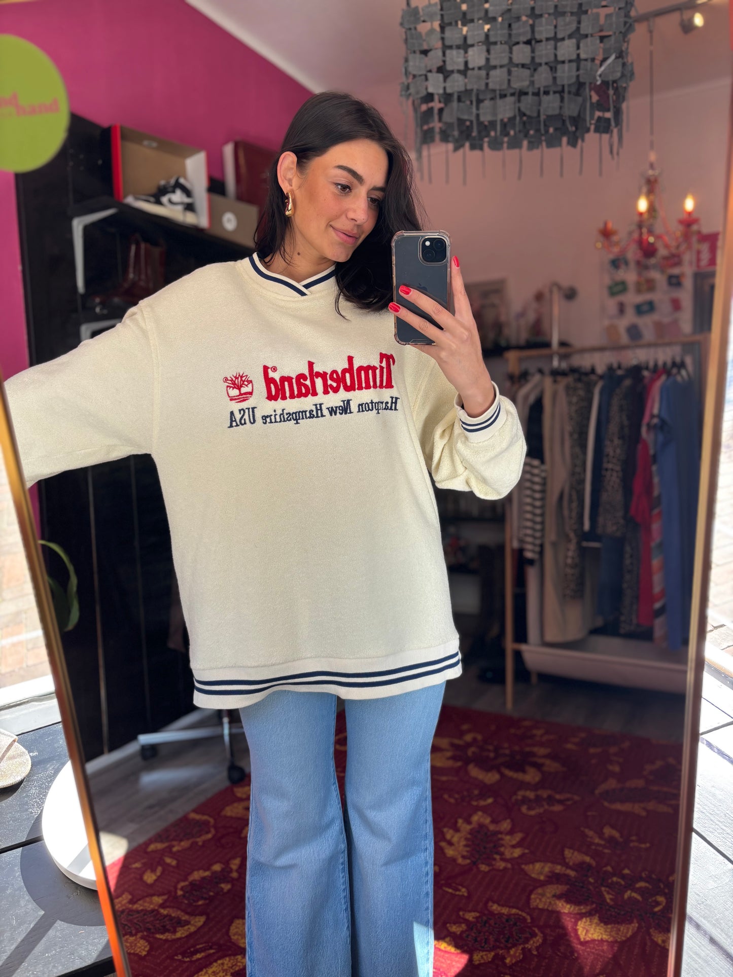 400-58 Vintage Timberland trui maat 2XL/3XL