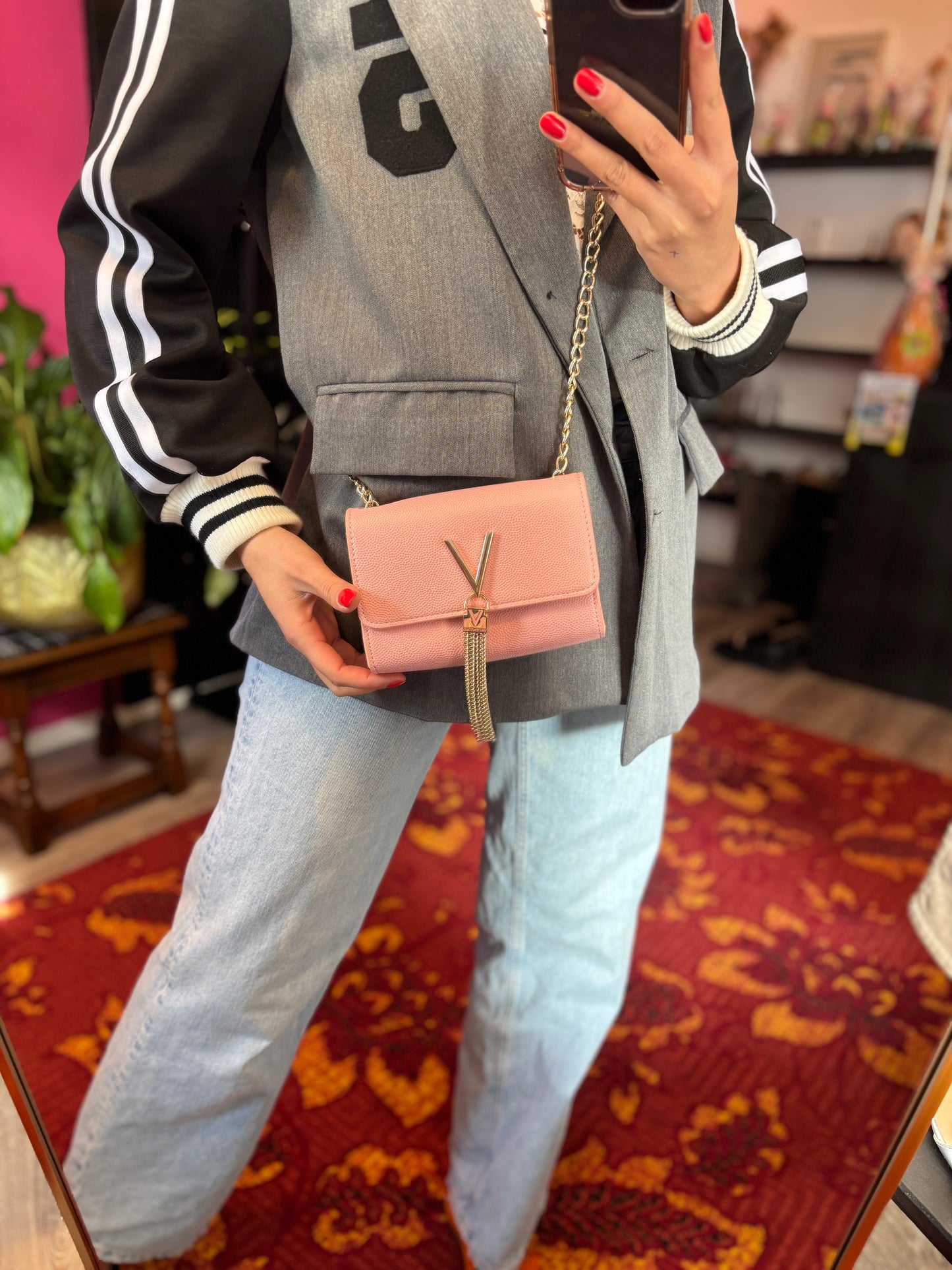407-1 Valentino tasje roze nieuw