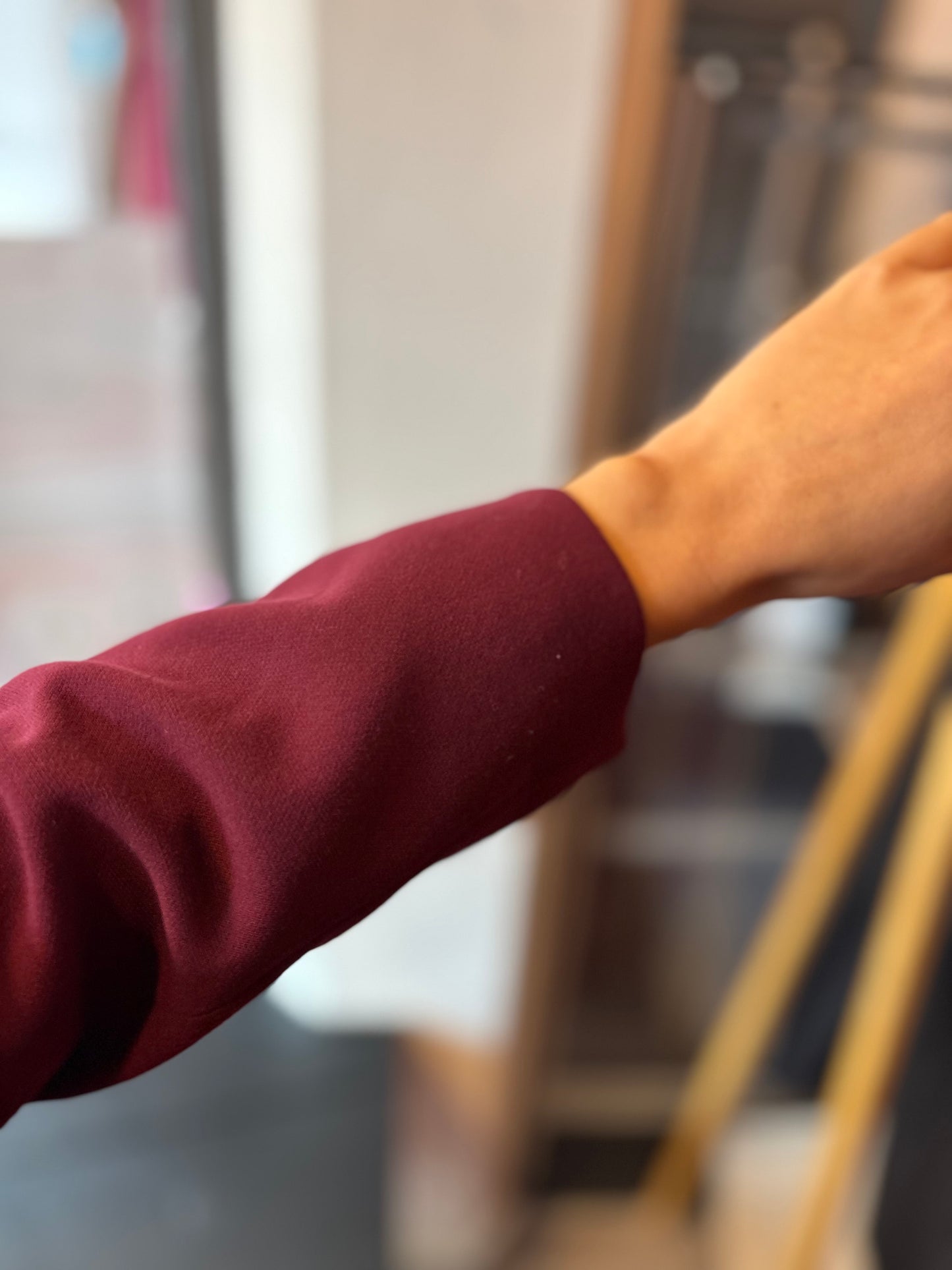 334-22 WE burgundy blazer maat 36