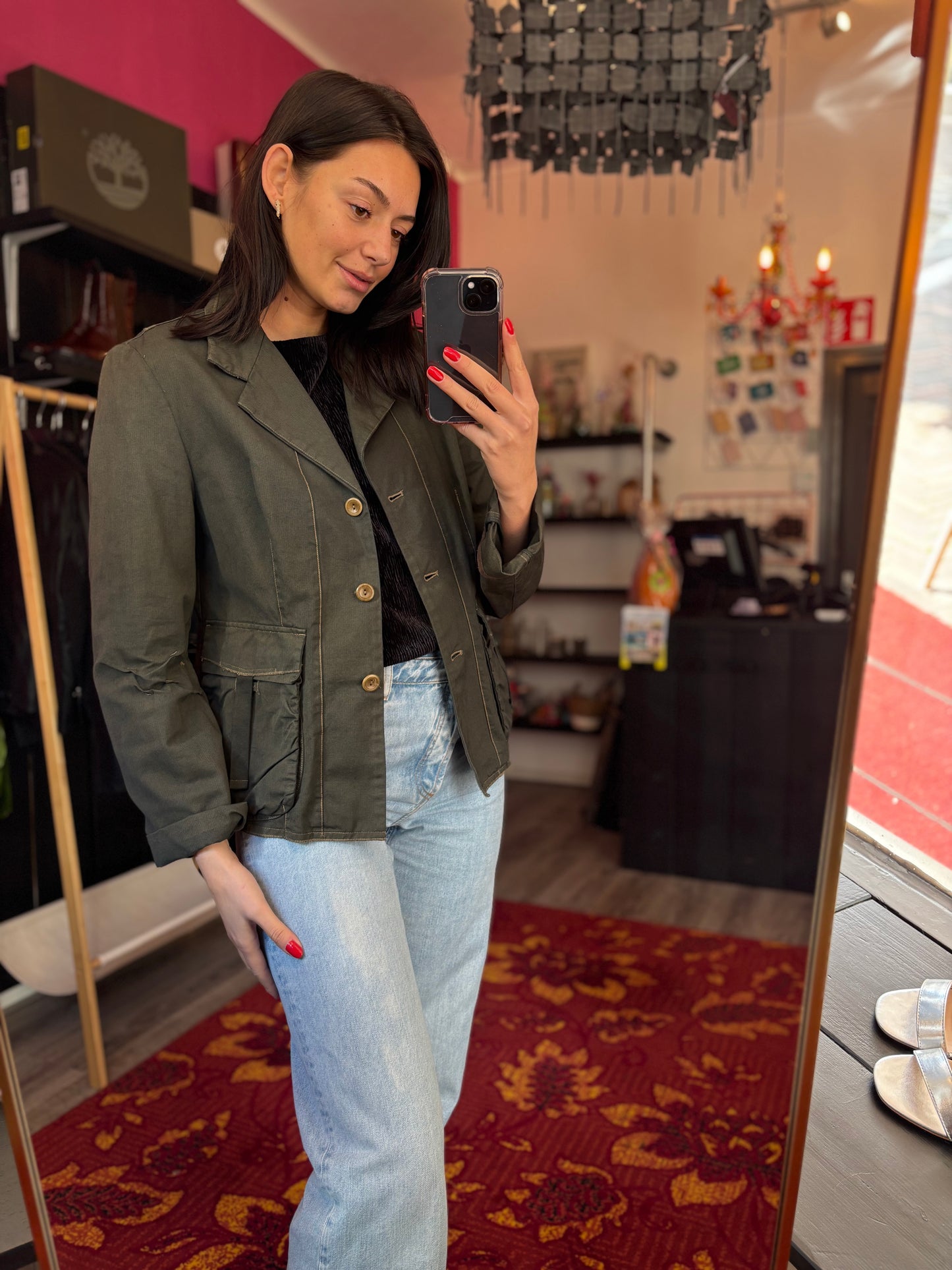 243-35 Jacket green size L