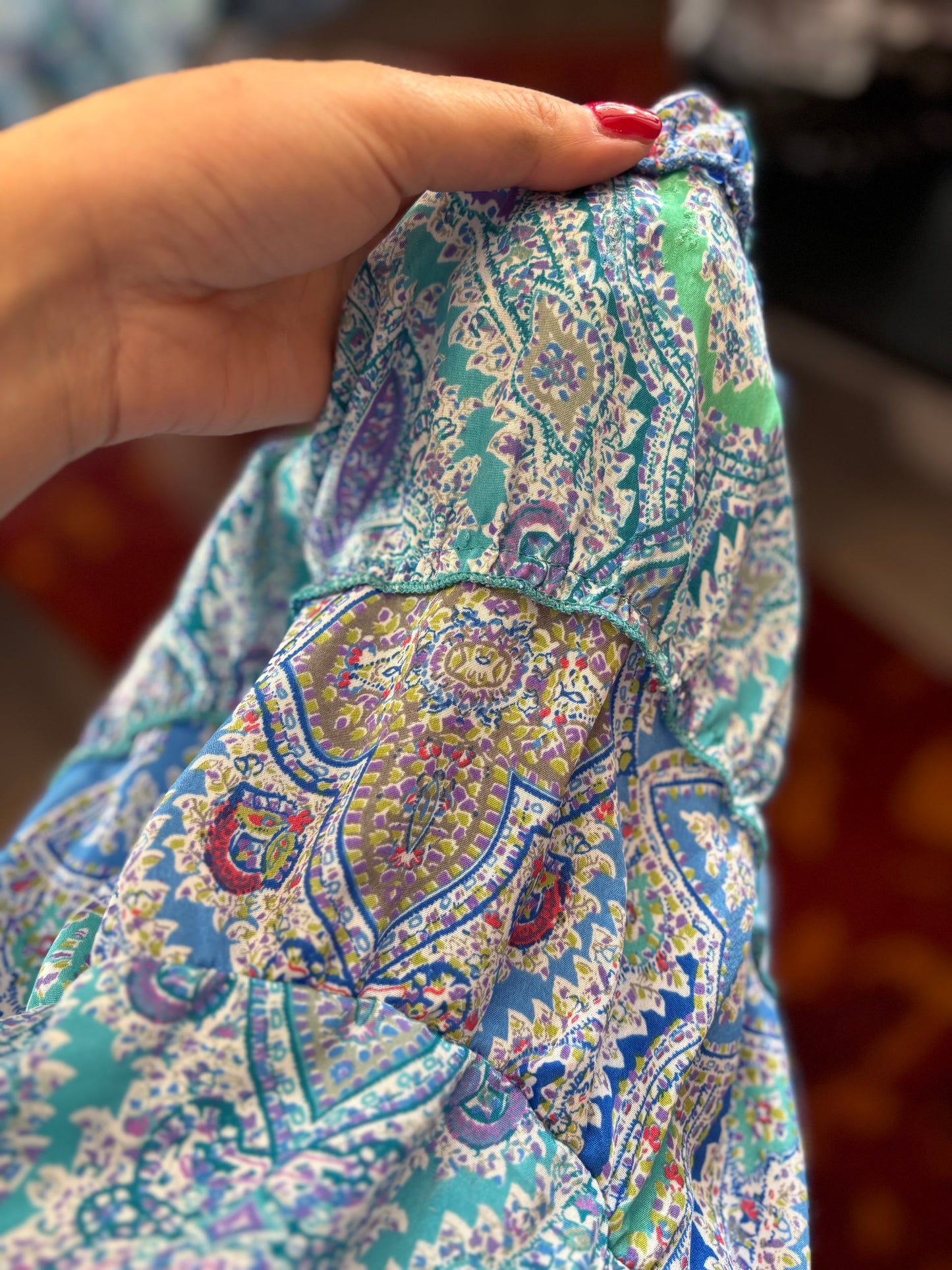 291-94 Dress print size S/M/L