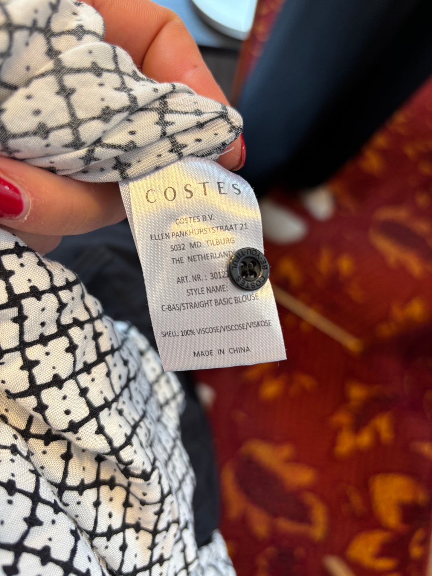 342-49 Costes blouse maat XS