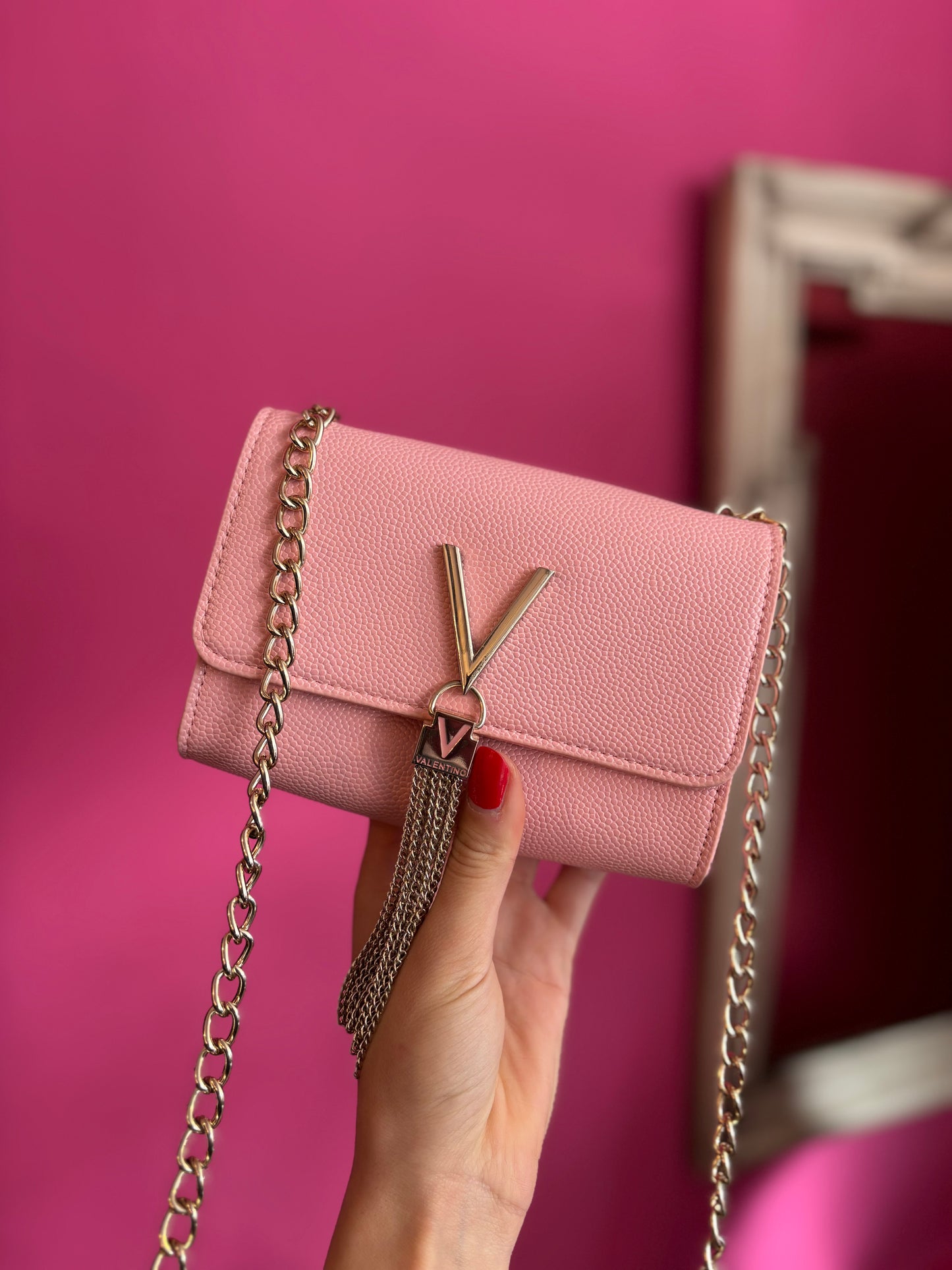 407-1 Valentino tasje roze nieuw