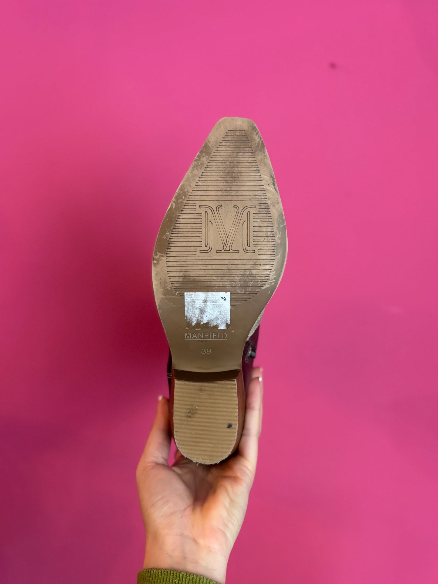 480-1 Manfield cowboy enkellaars maat 39