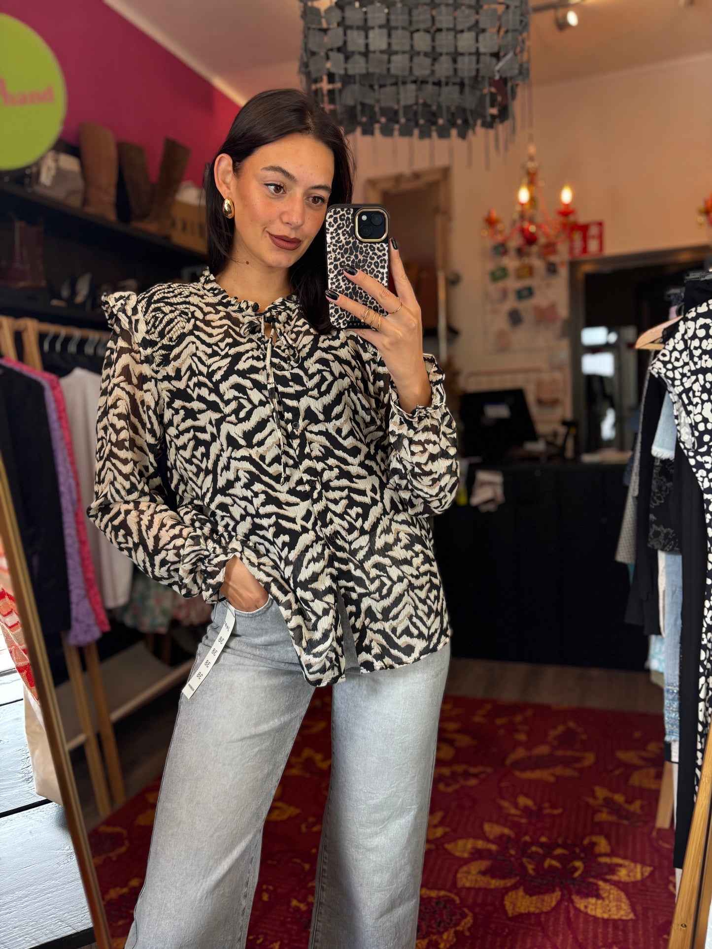 227-442 City life blouse maat L
