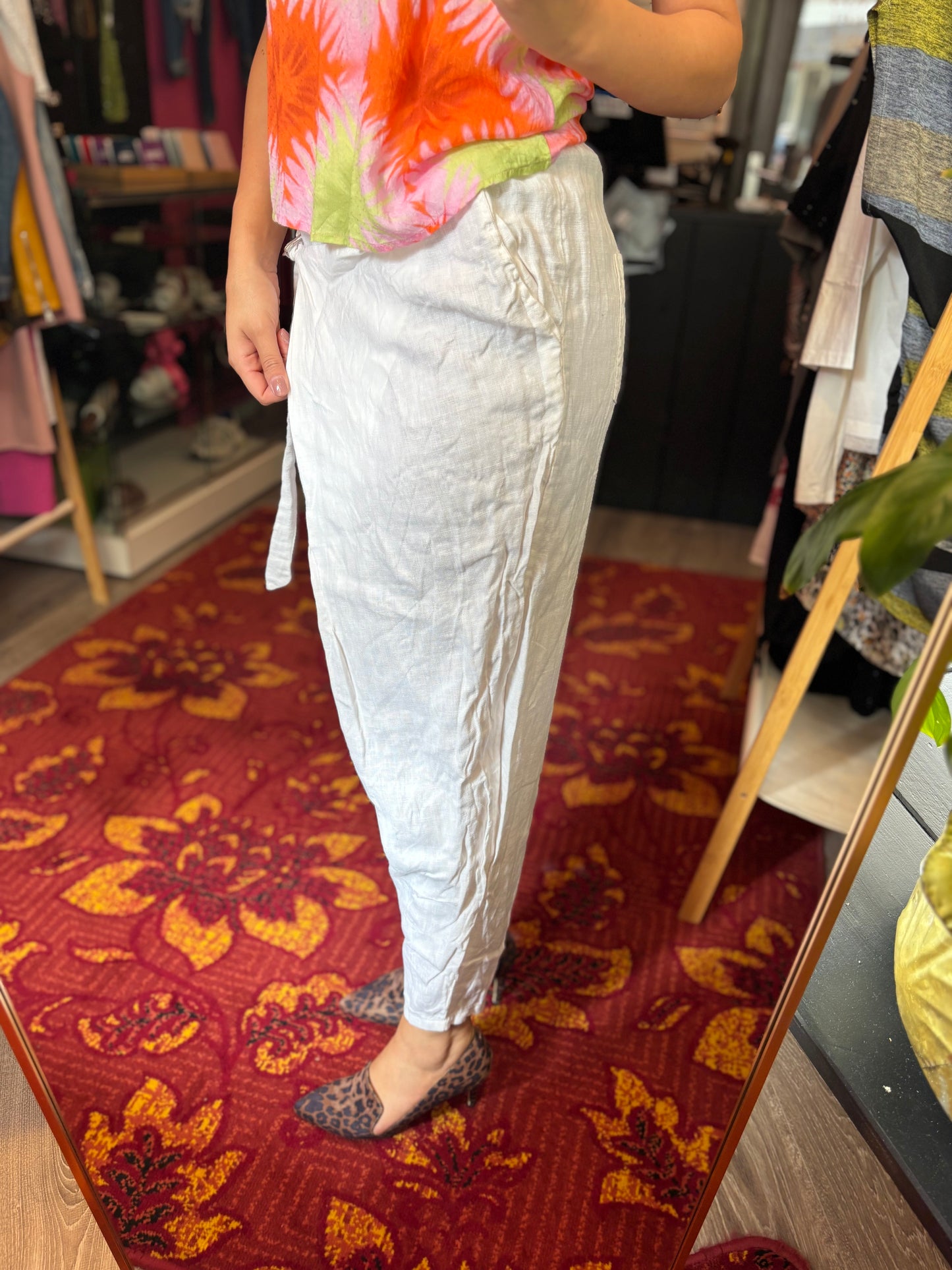331-11 Xuna linen trousers size S