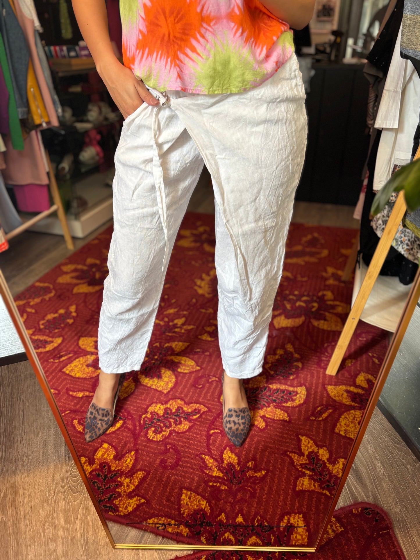331-11 Xuna linen trousers size S