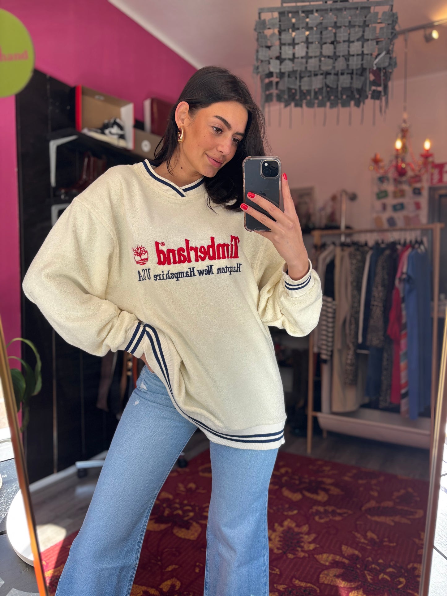 400-58 Vintage Timberland trui maat 2XL/3XL