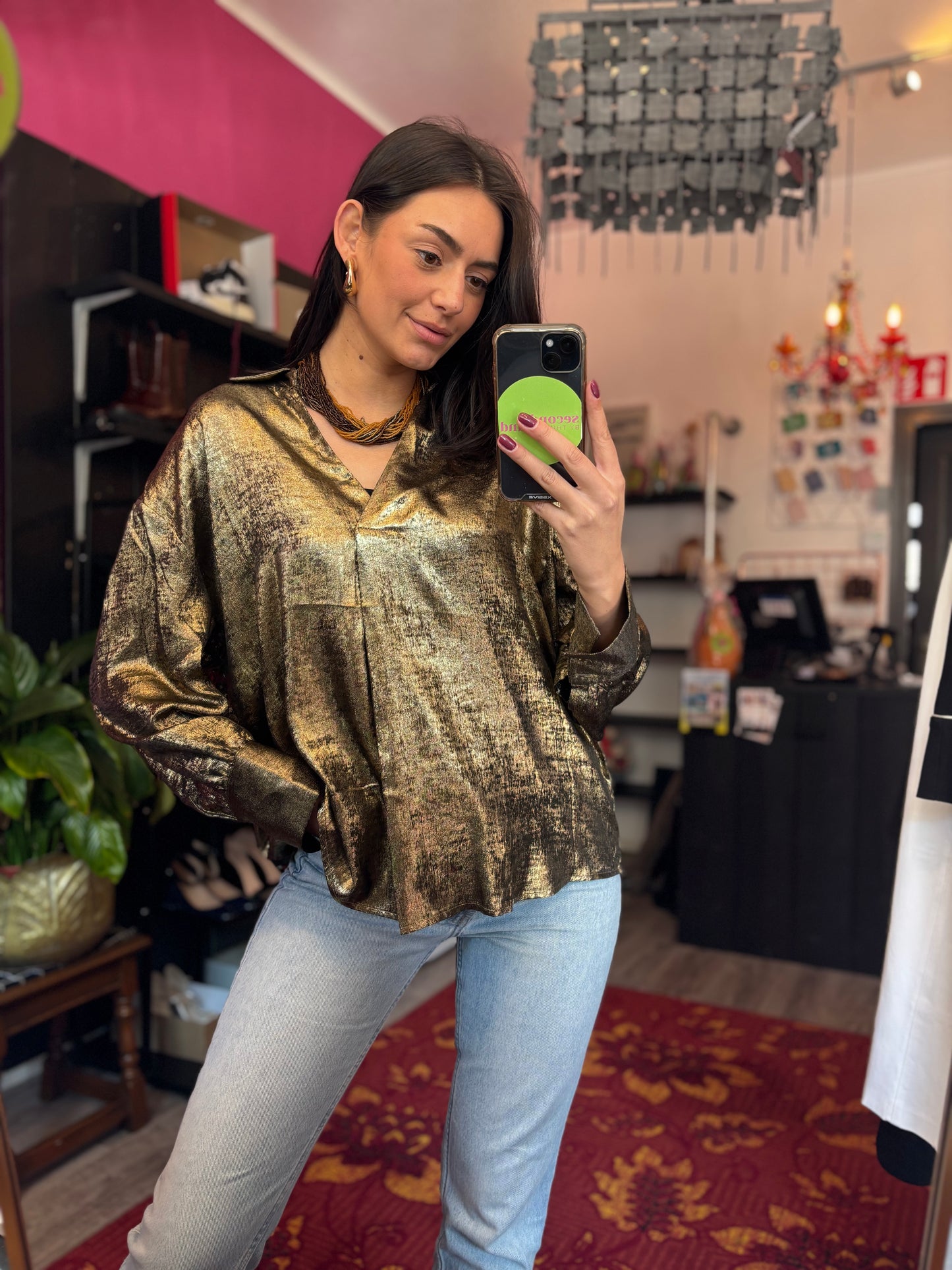 186-102 Unika blouse maat L