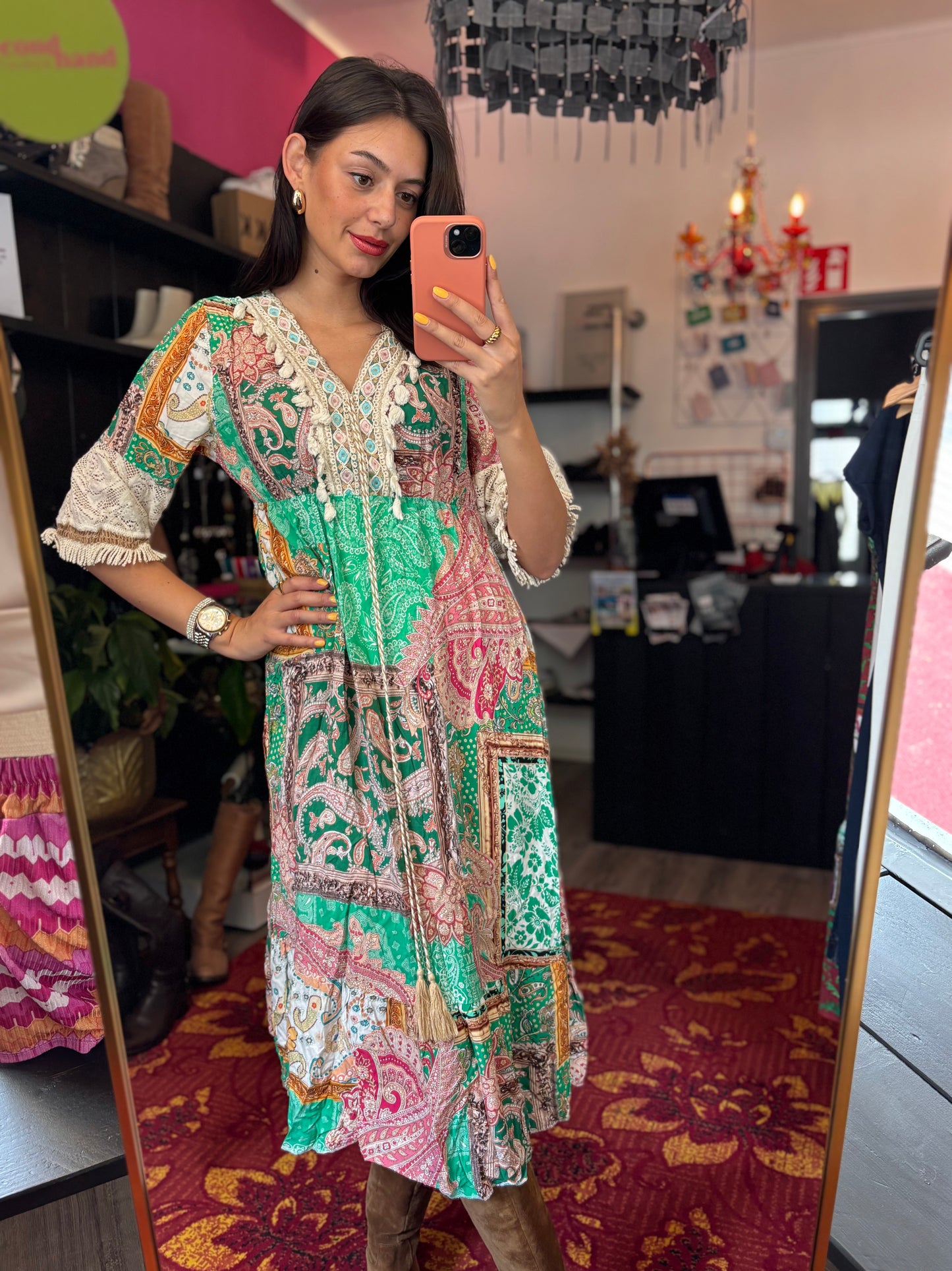 31-105 Made in italy jurk maat M/L