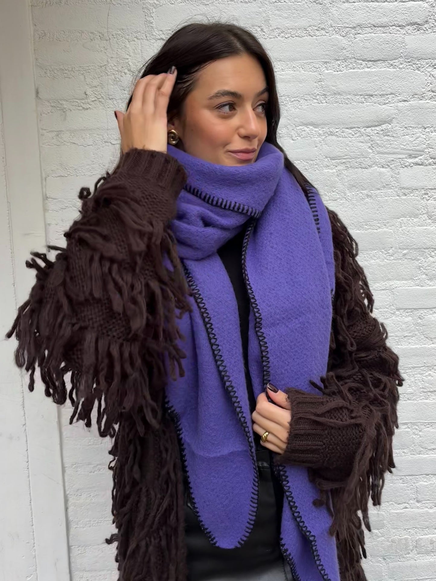 Sjaal paars
