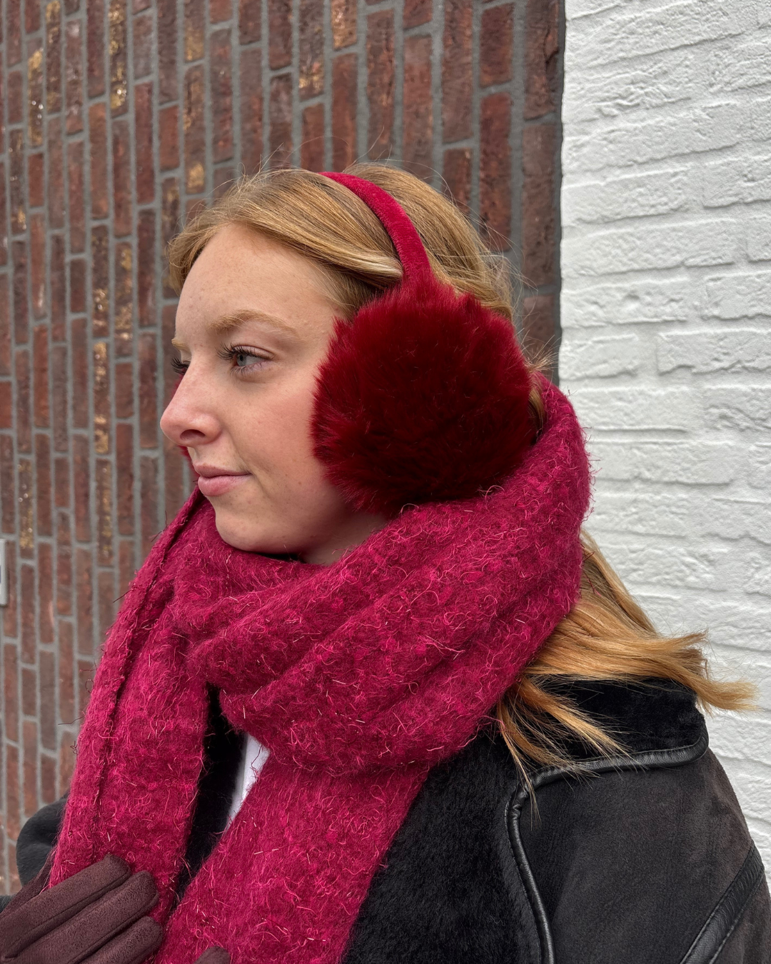 oorwarmers burgundy