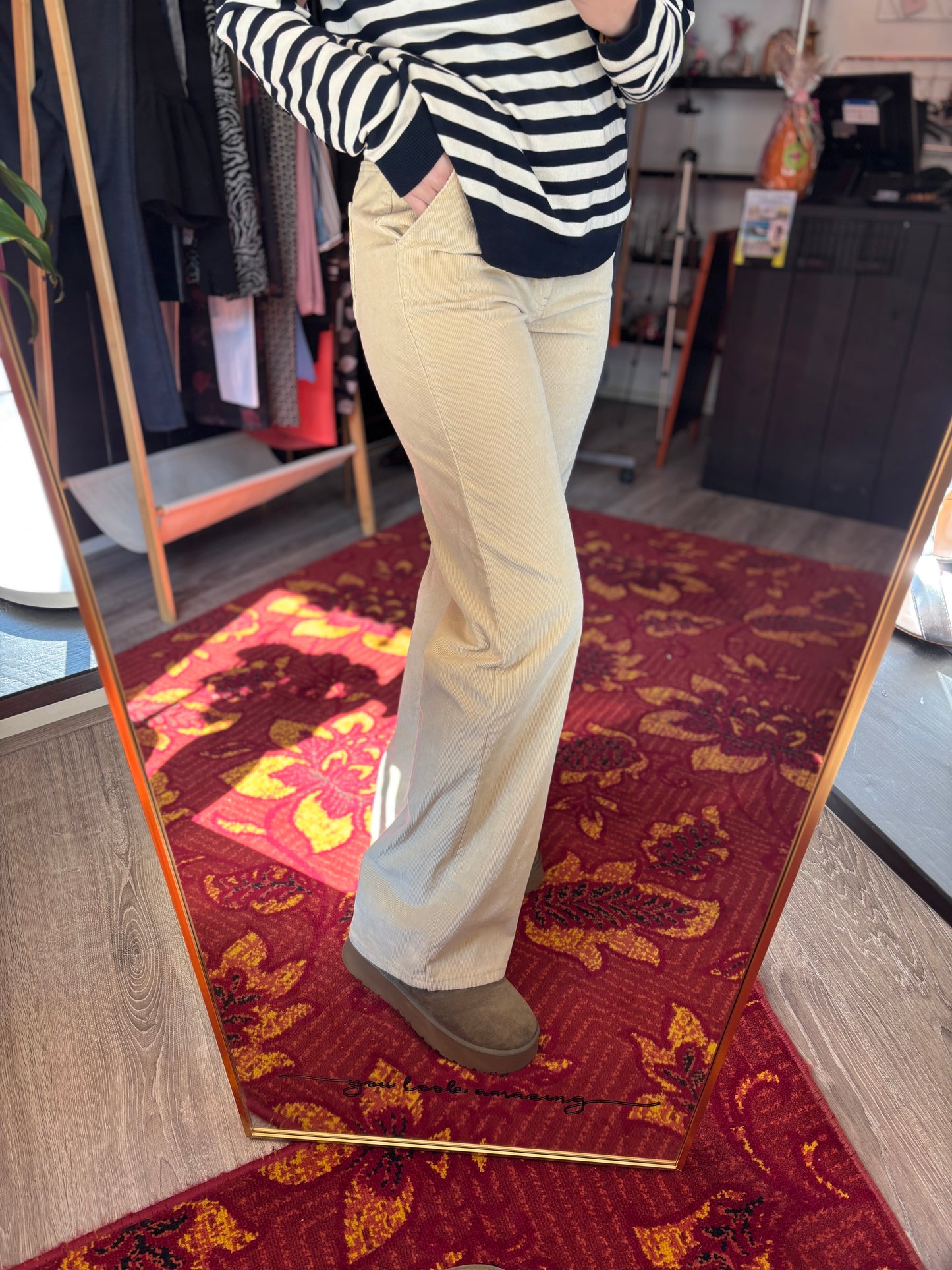 283-69 Bianco rib broek maat 40