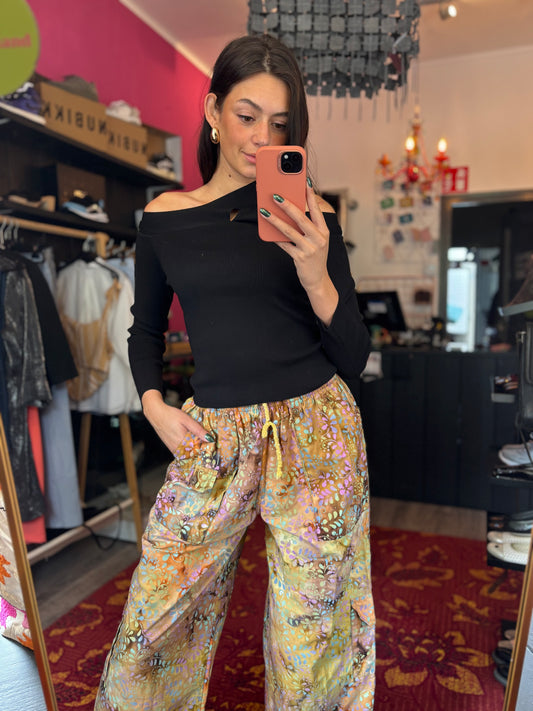 228-63 Broek met print maat 36/38