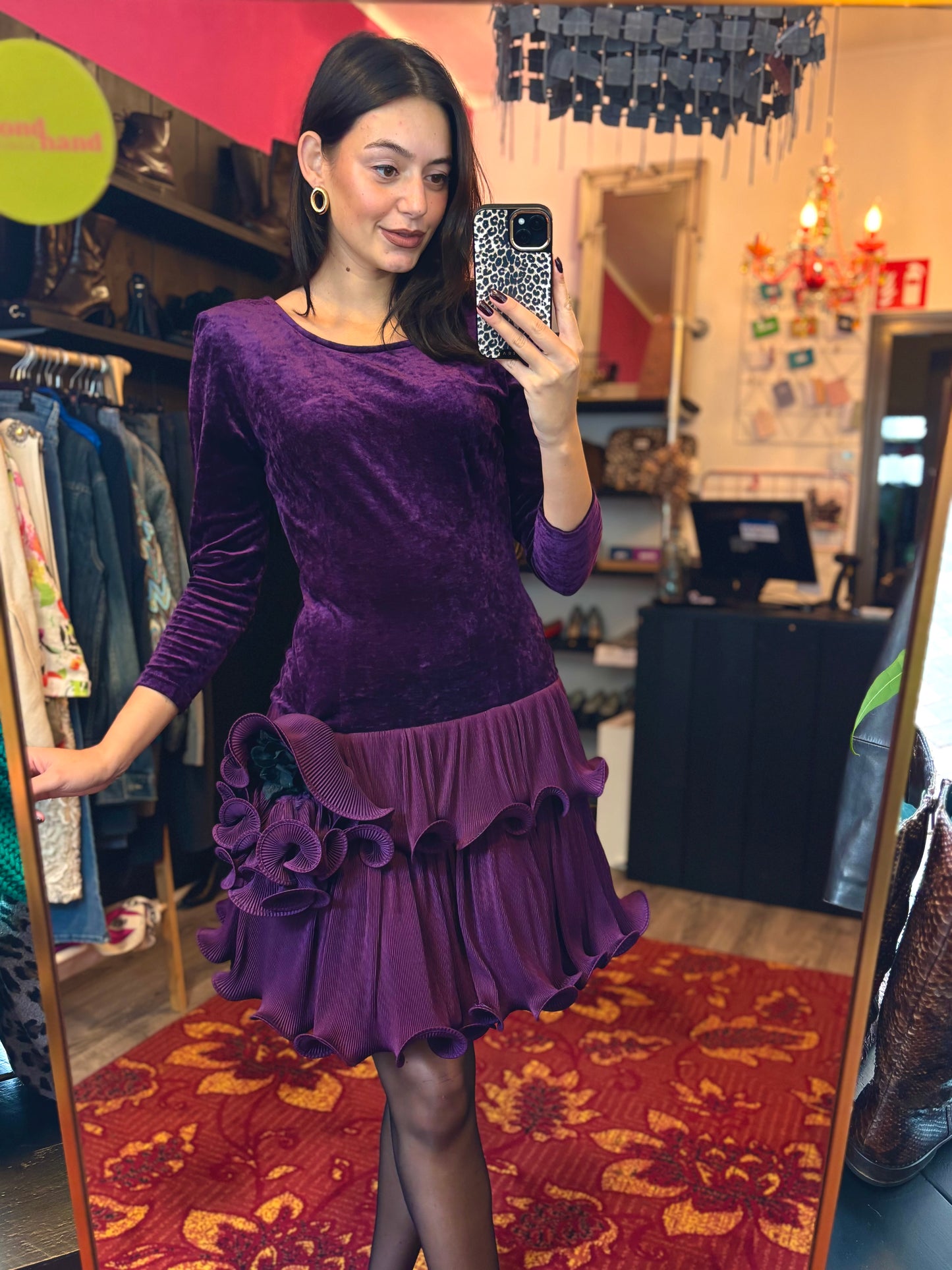 479-1 Radar jurk paars maat 36