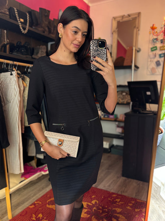 297-19 Bianca jurk zwart maat 40