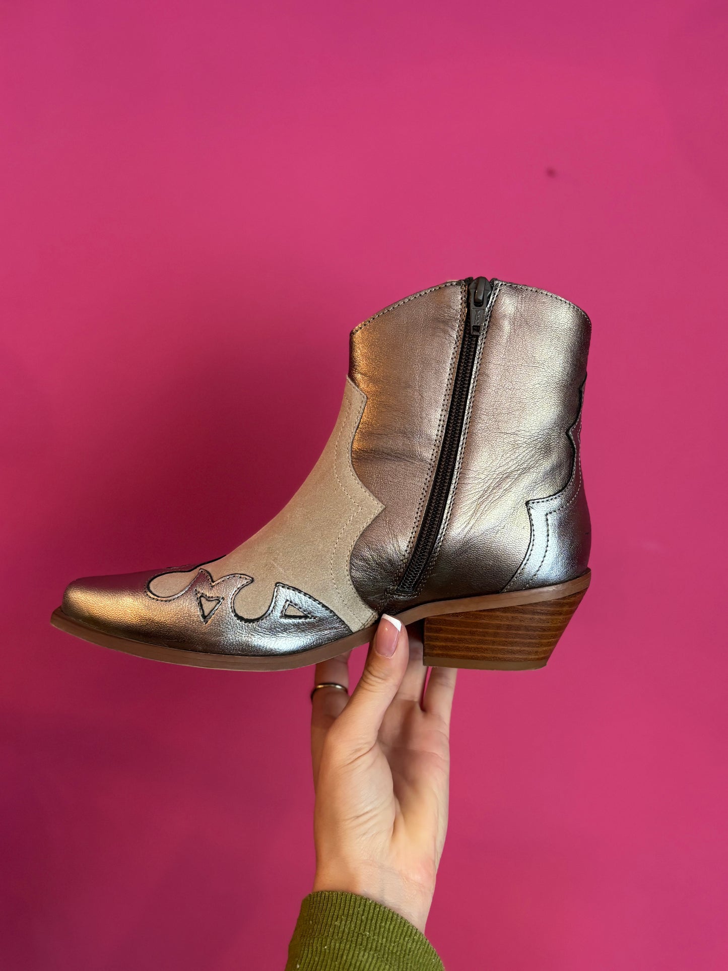 480-1 Manfield cowboy enkellaars maat 39