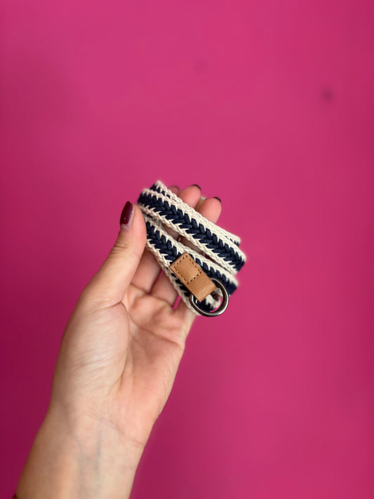 578-17 riem touw blauw one size