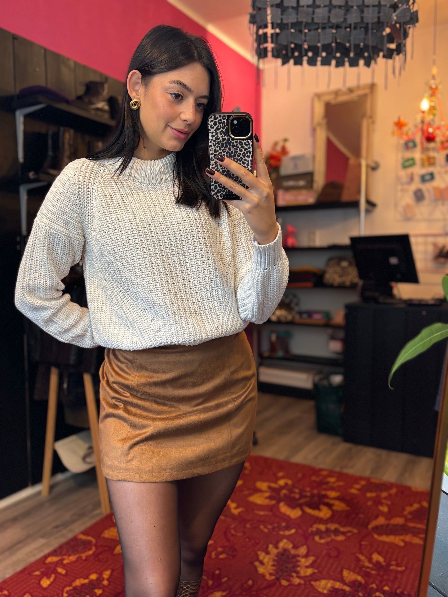 352-54 Cotton club rokje maat M