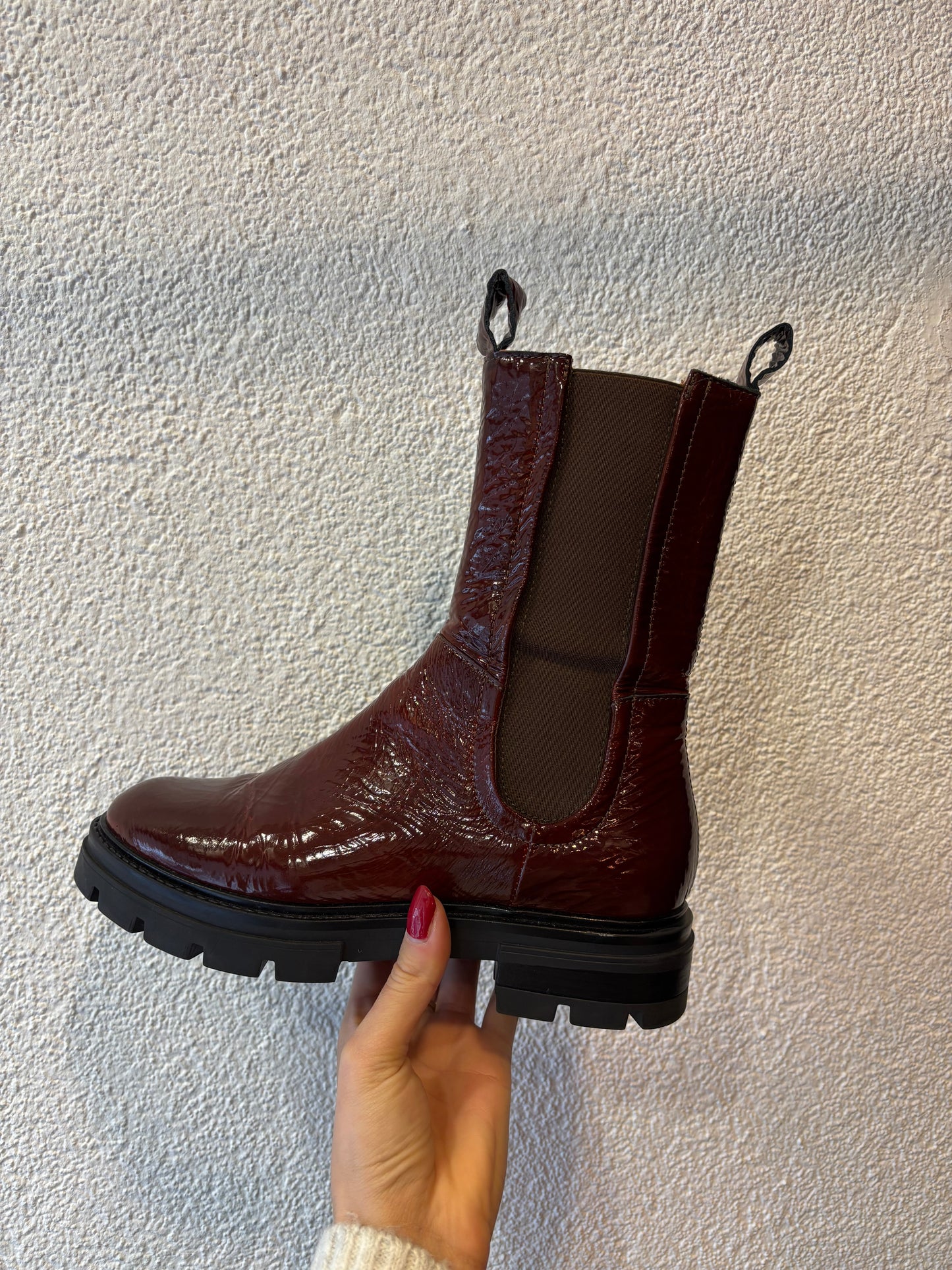 297-26 Mjus Chelsea boots burgundy maat 38