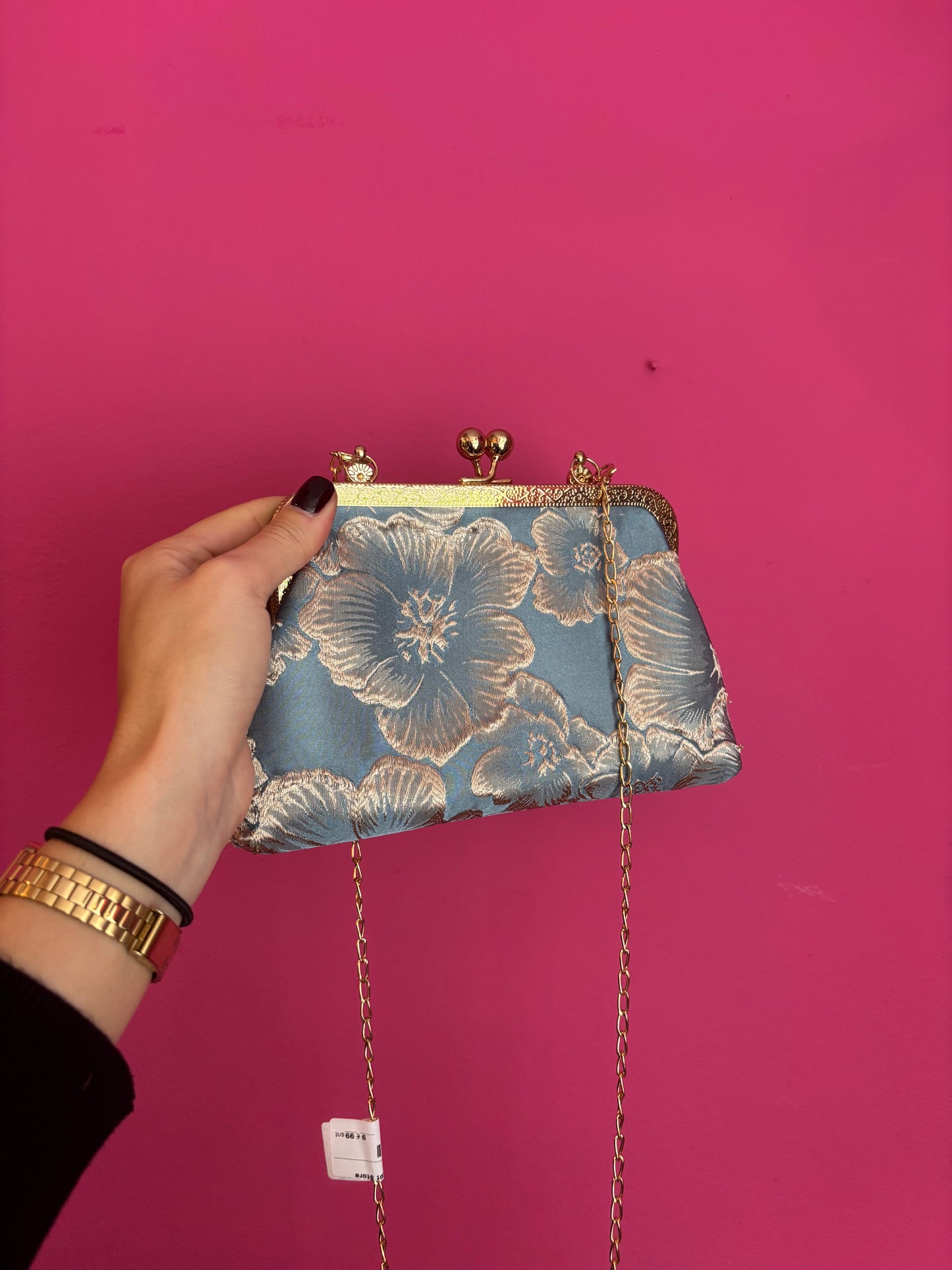 461-1 Tasje goud blauw