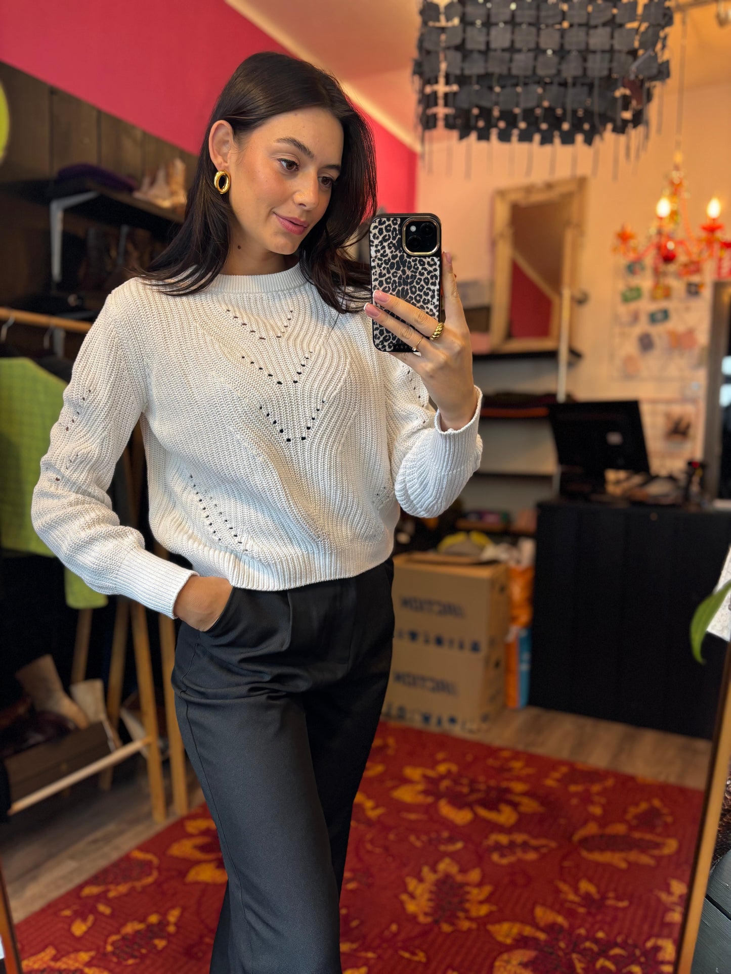 291-118 Witte trui maat XS/S