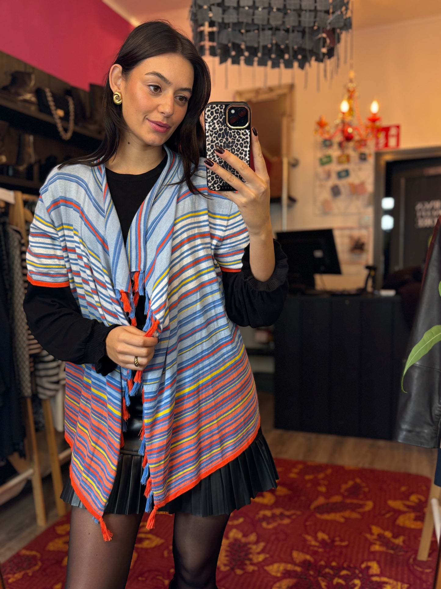 474-5 Hearts of palm vest maat L