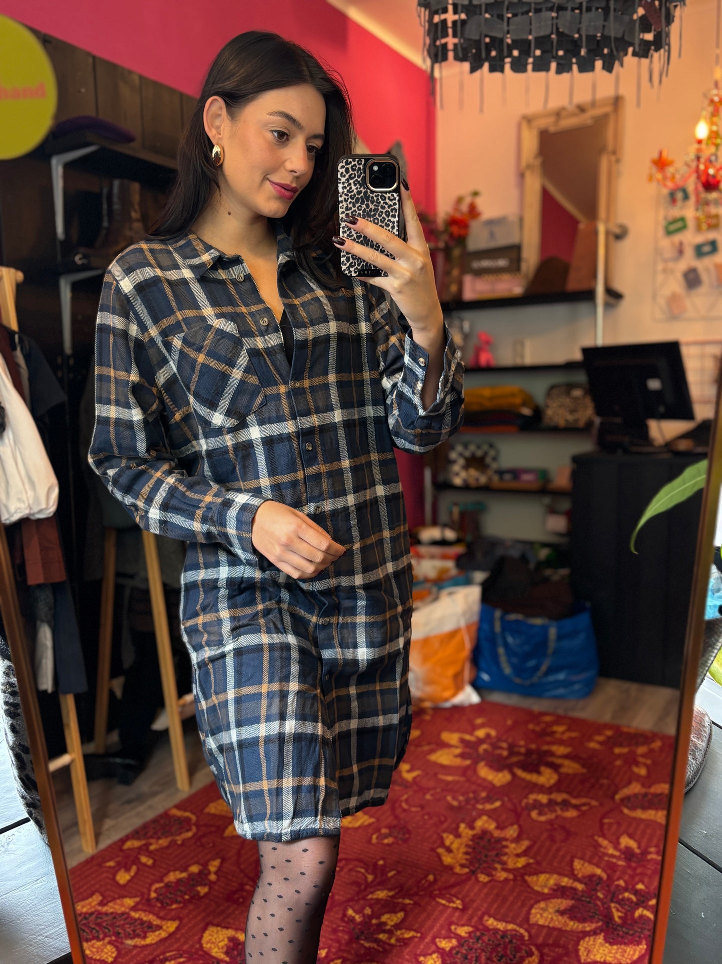 69-22 Zusss jurk blauw maat L