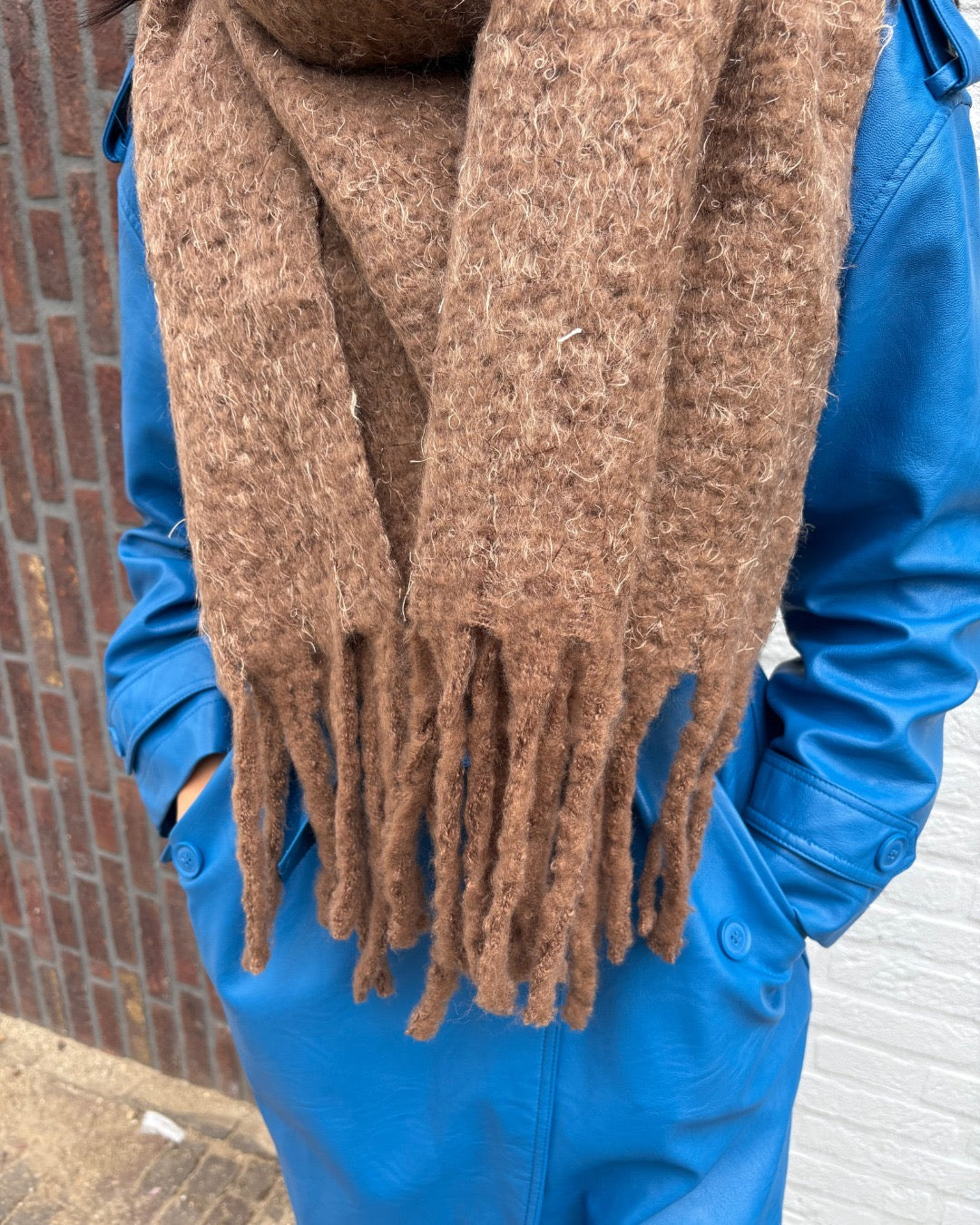 sjaal taupe