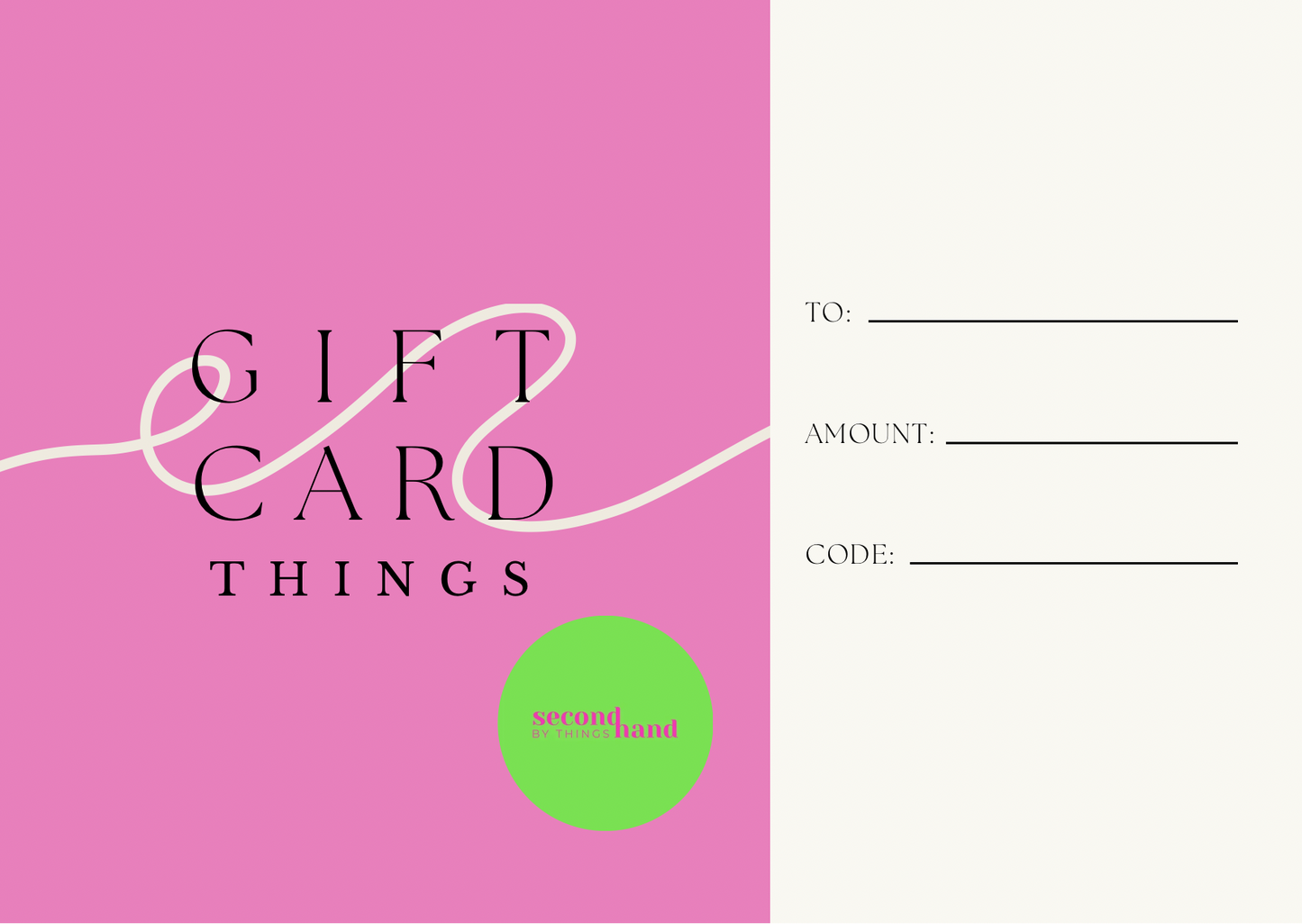 Carte cadeau - Things Concept Store