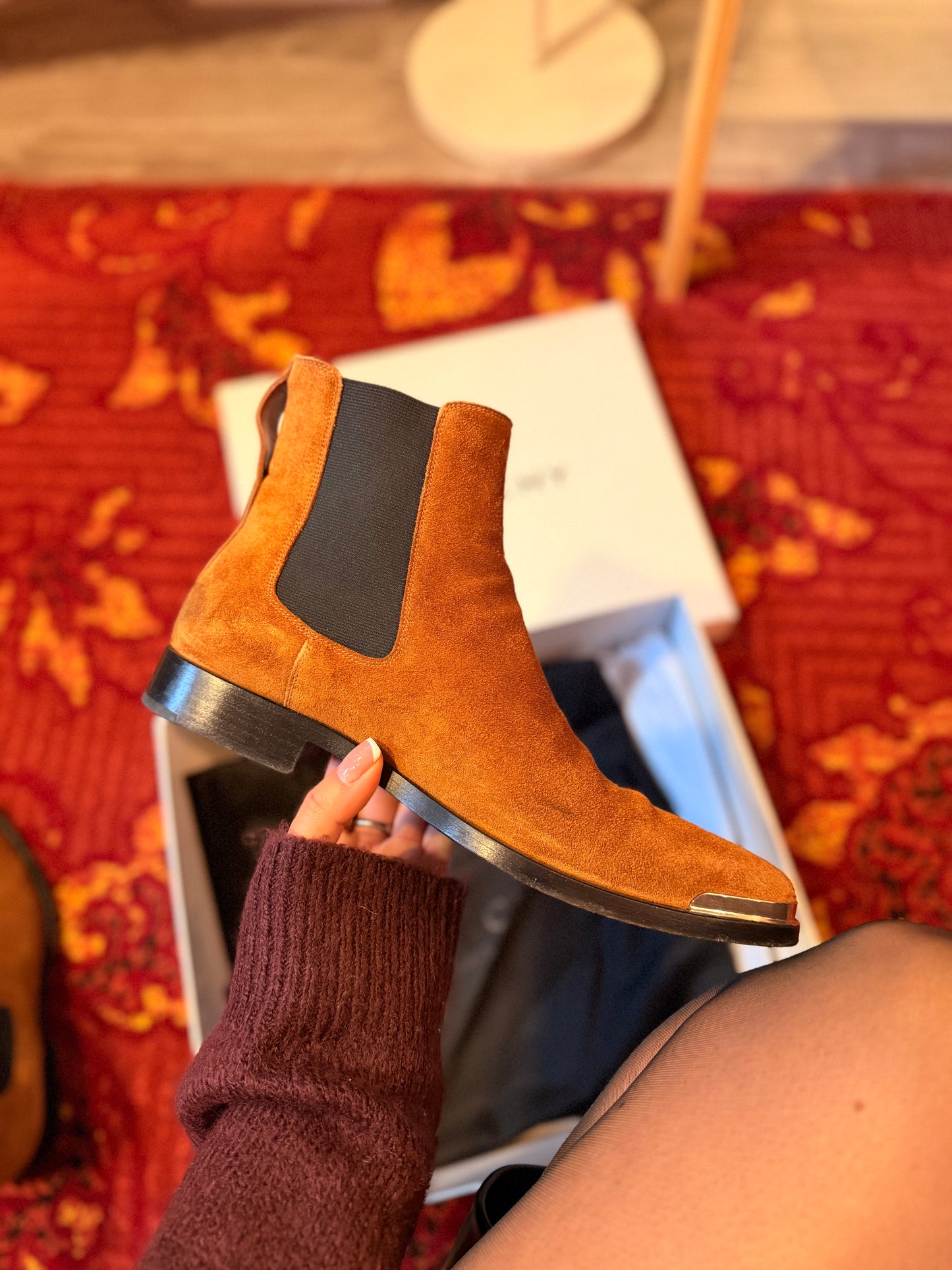 431-33 Givenchy botte dallas chelsea light brown maat 39