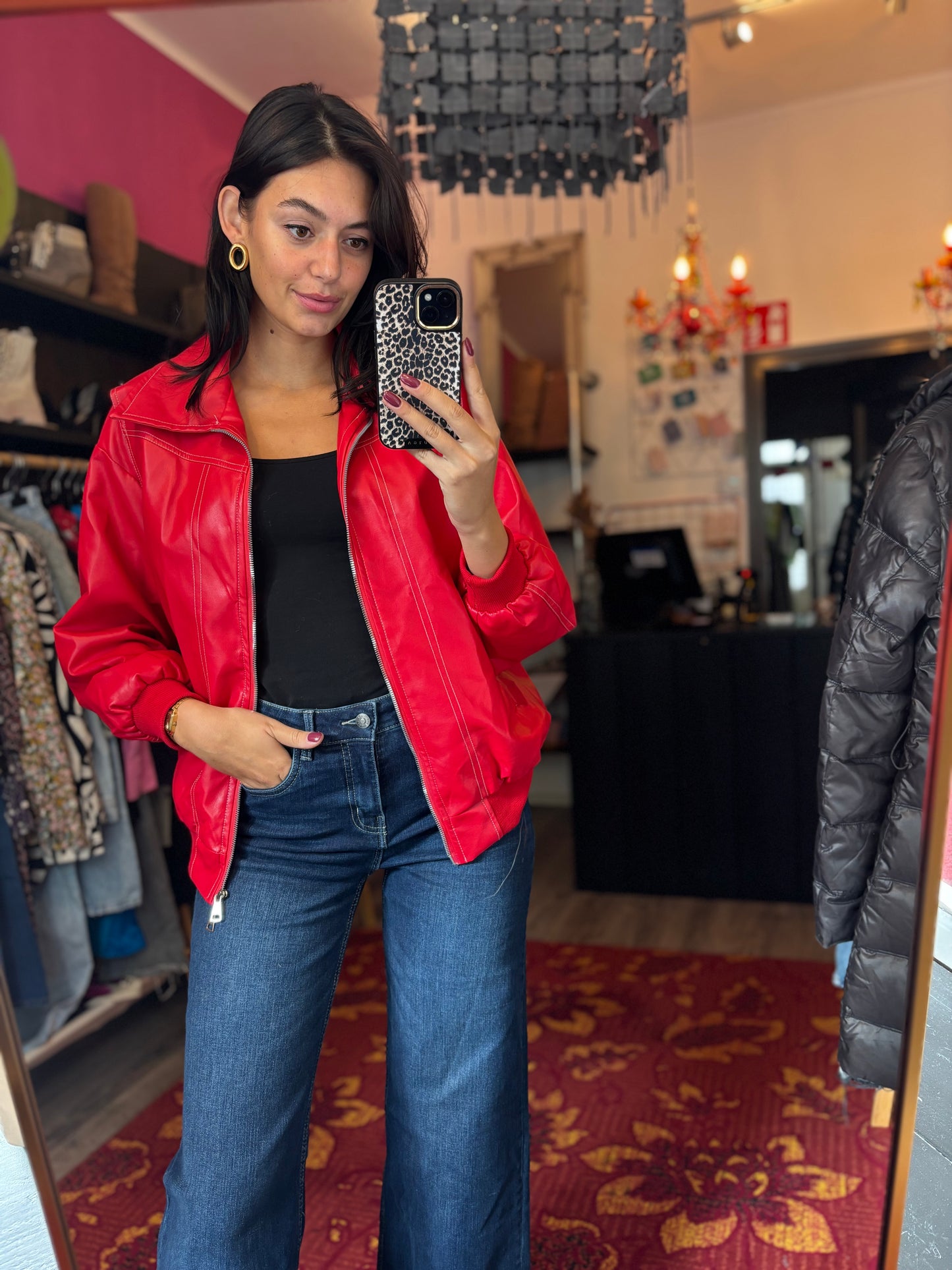 470-2 Rood jacket maat M