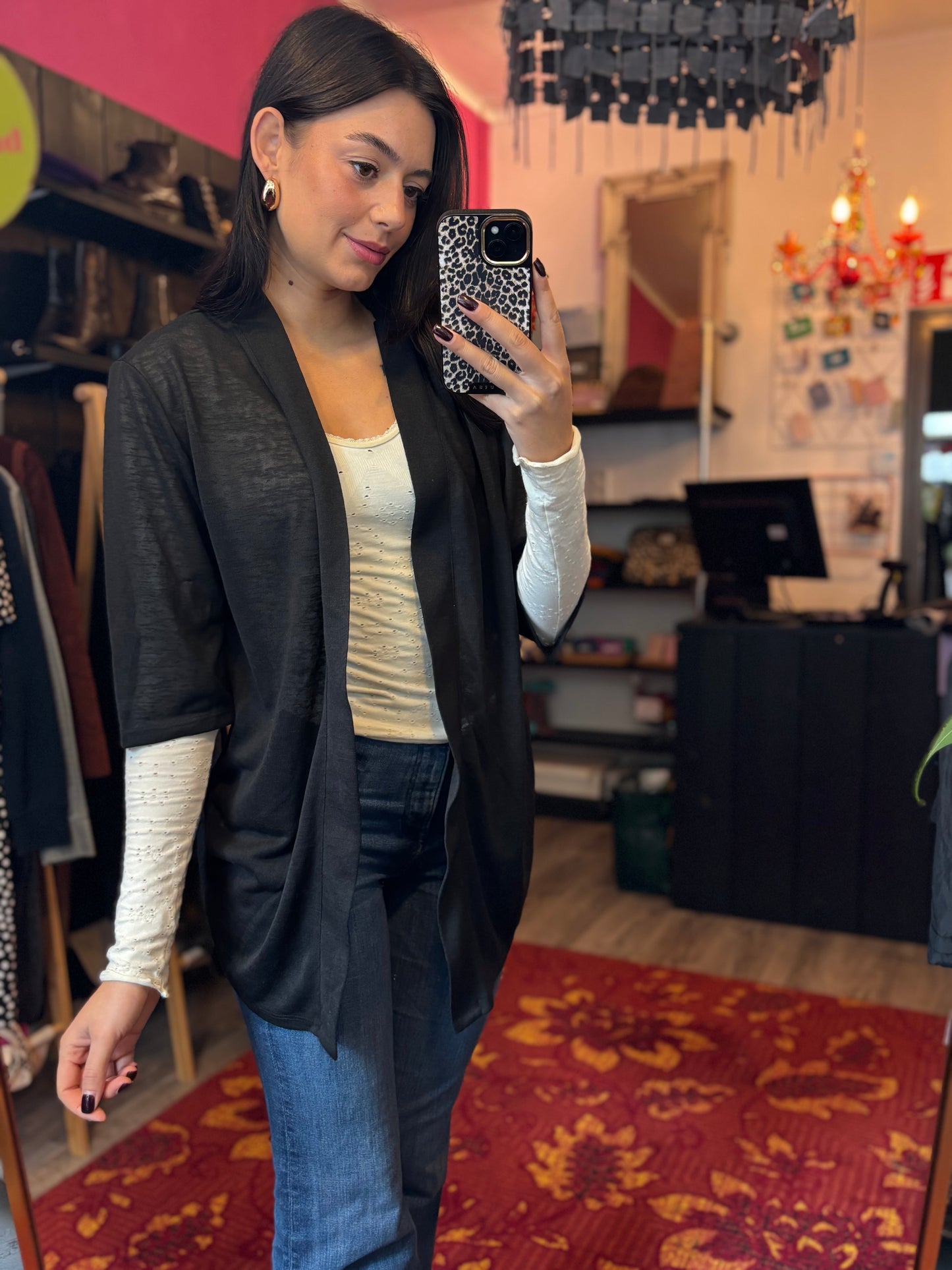 260-137 MS Mode vestje zwart maat M