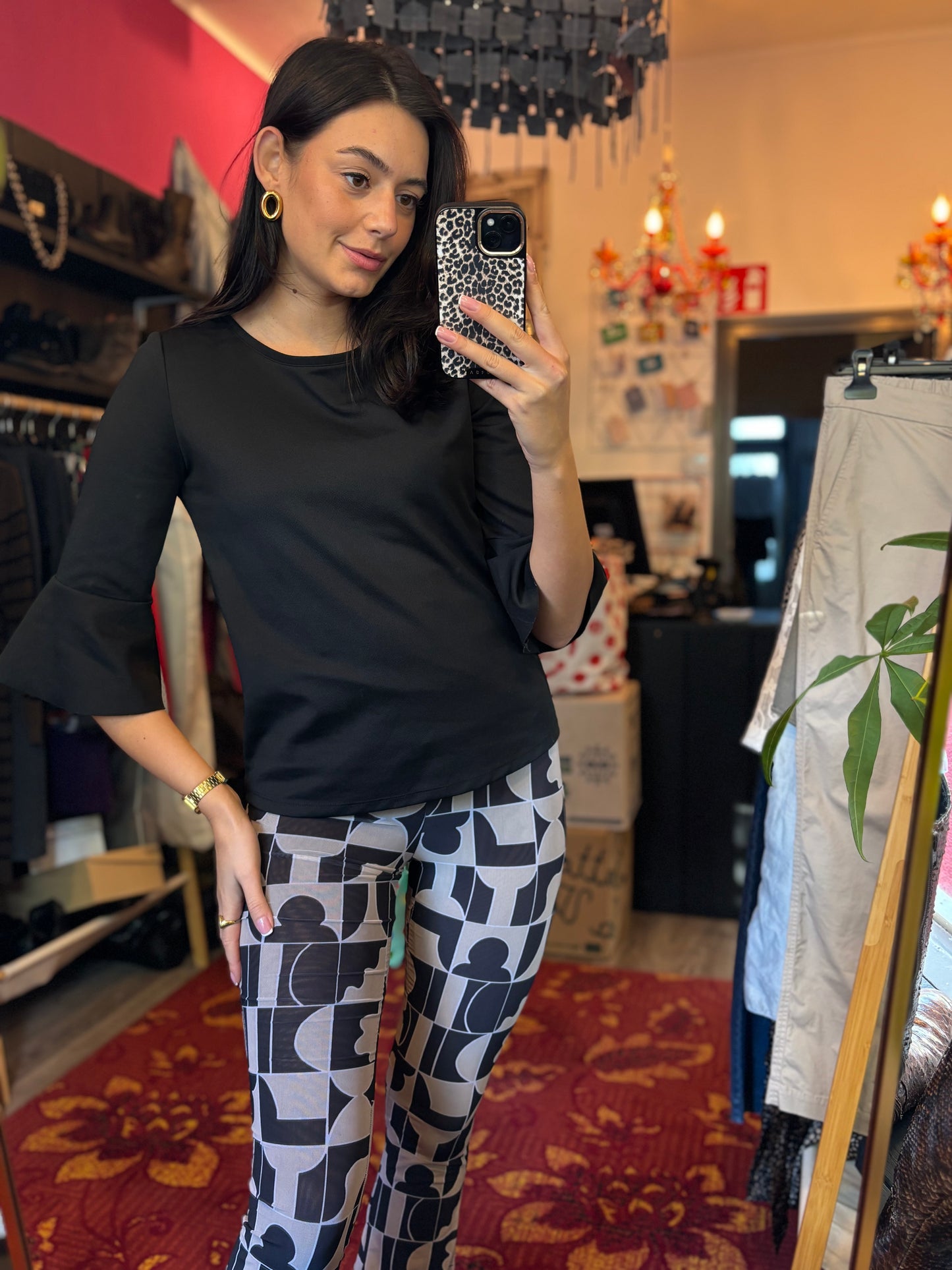 407-29 Monki flared maat S