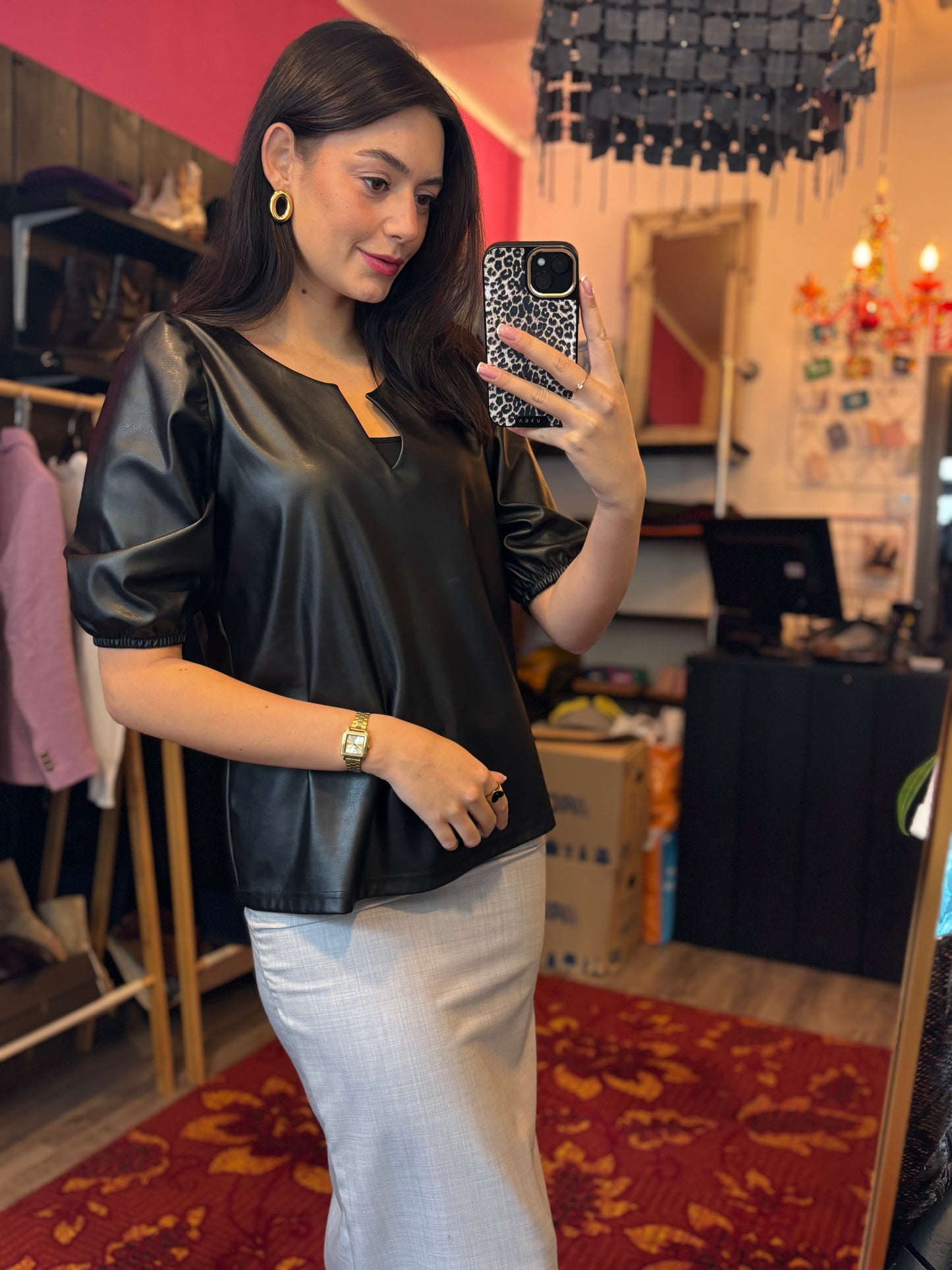 489-4 Studio Anneloes pu top maat M