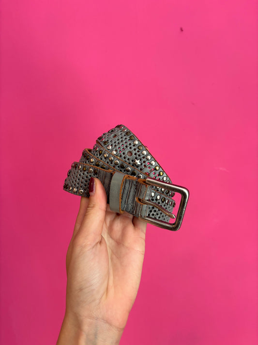 176-107 Leren riem studs 90