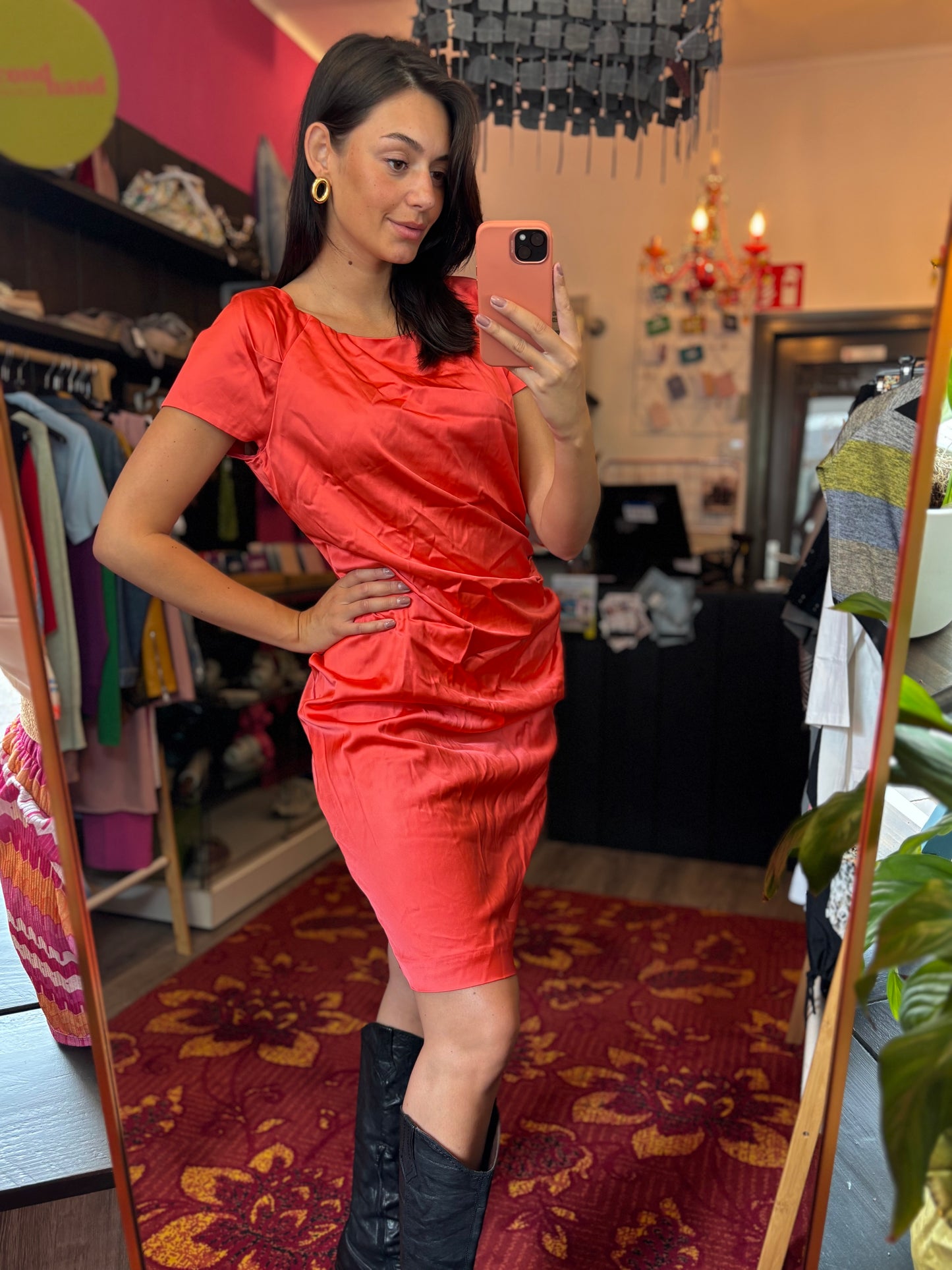 31-83 Marccain dress coral size 42
