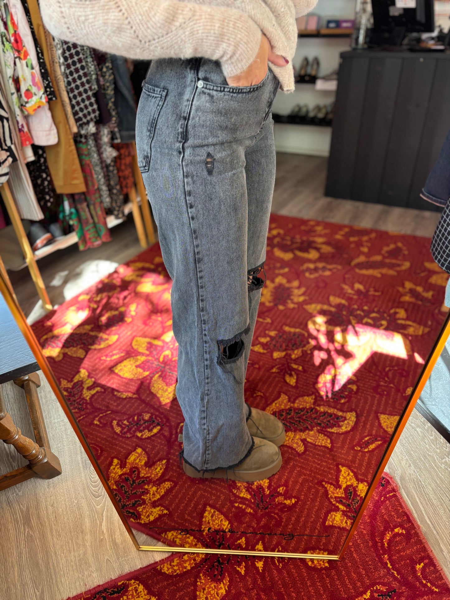 79-22 Colourful rebel jeans maat S