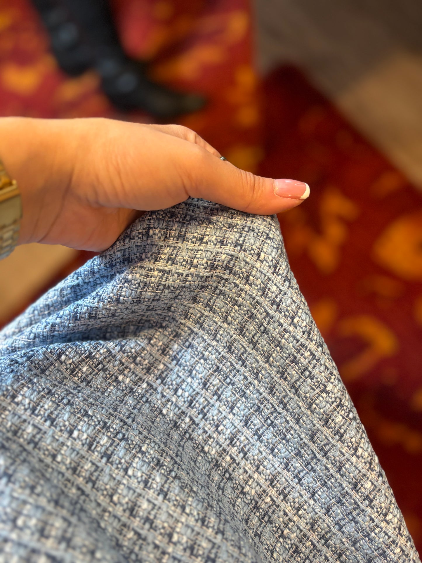 431-30 Reserved tweed jurk maat M