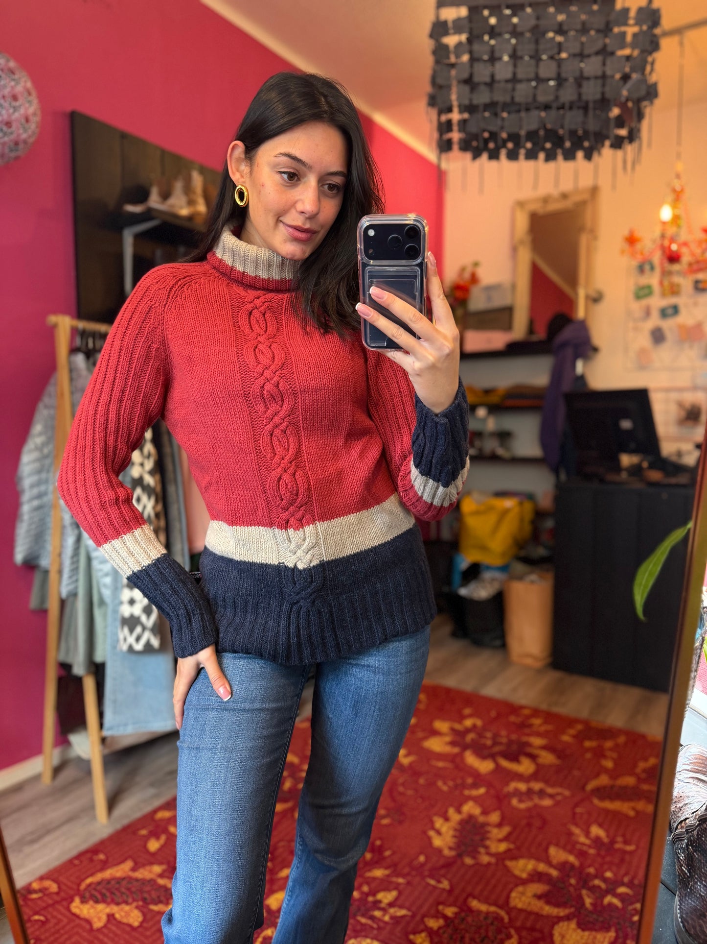 411-161 Blue&you trui lamswol maat S