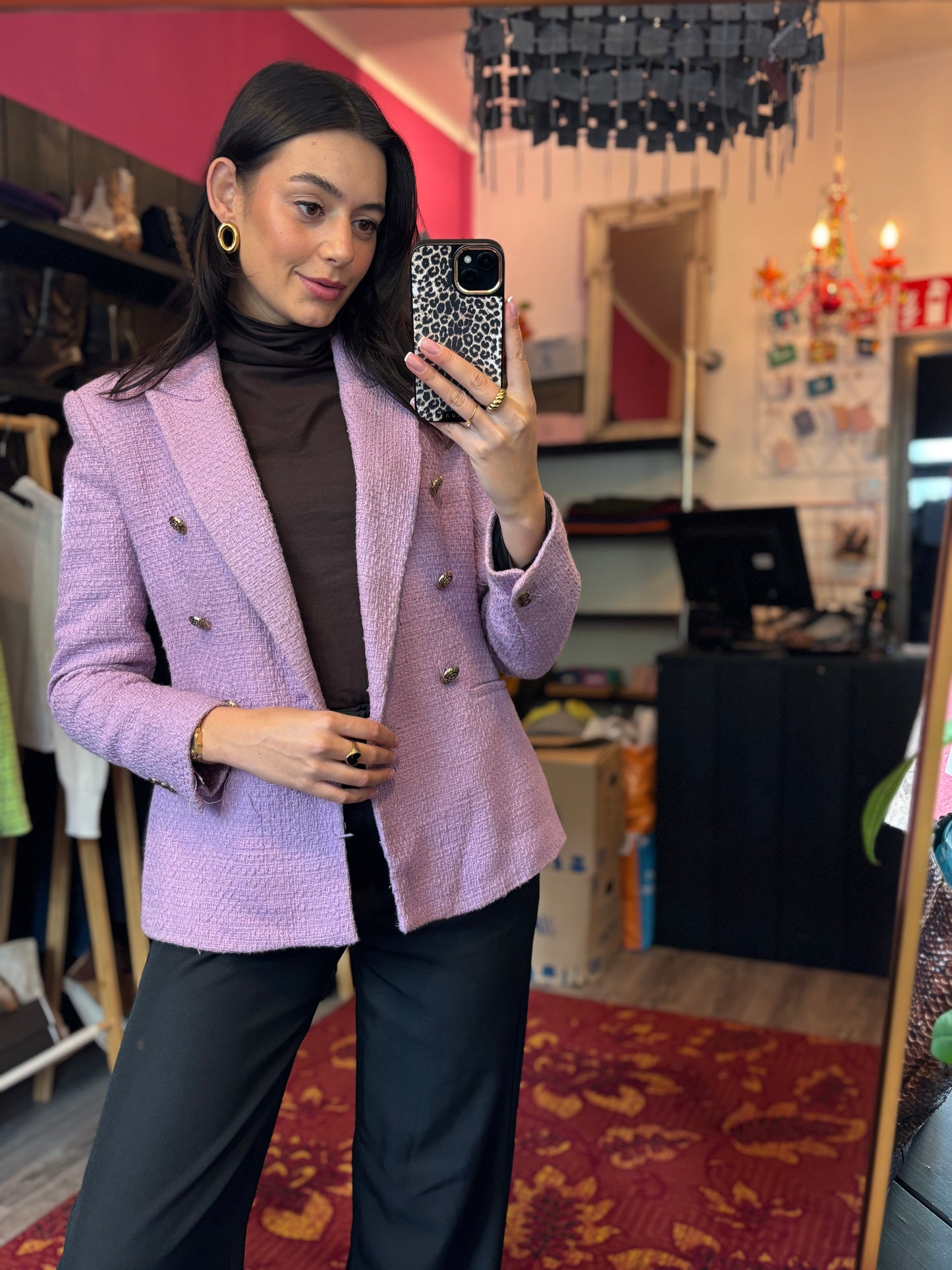 431-31 Zara tweed jasje maat S