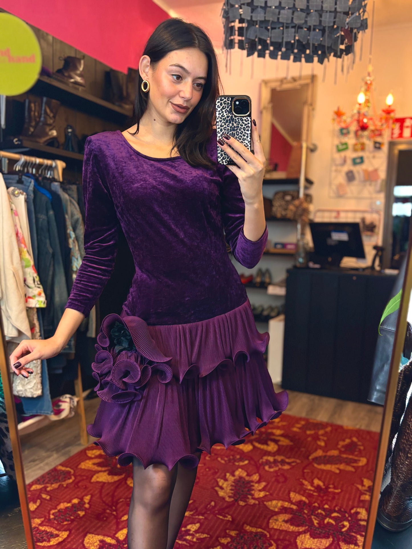 479-1 Radar jurk paars maat 36