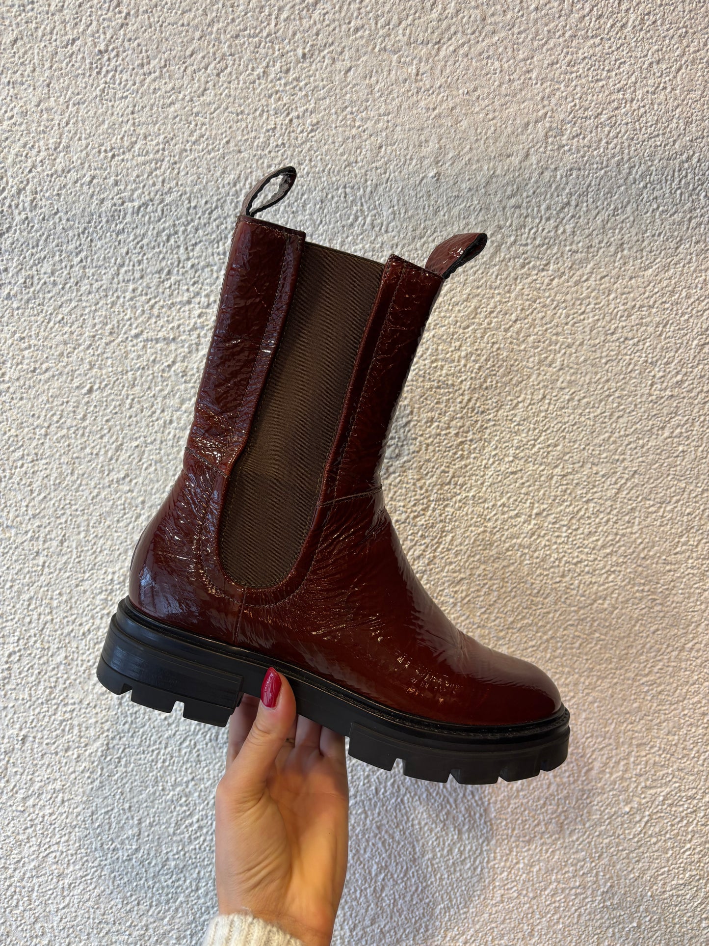 297-26 Mjus Chelsea boots burgundy maat 38